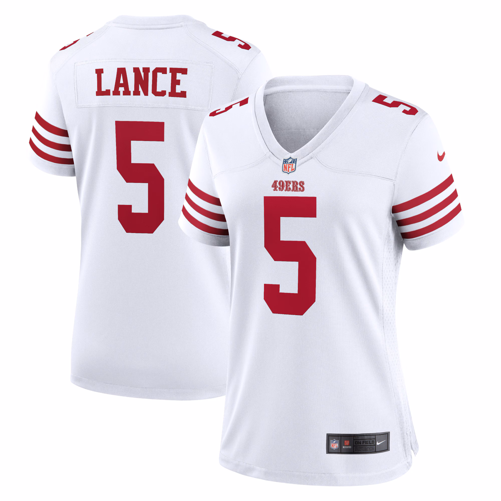 Trey Lance San Francisco 49ers Women's Player Jersey - White