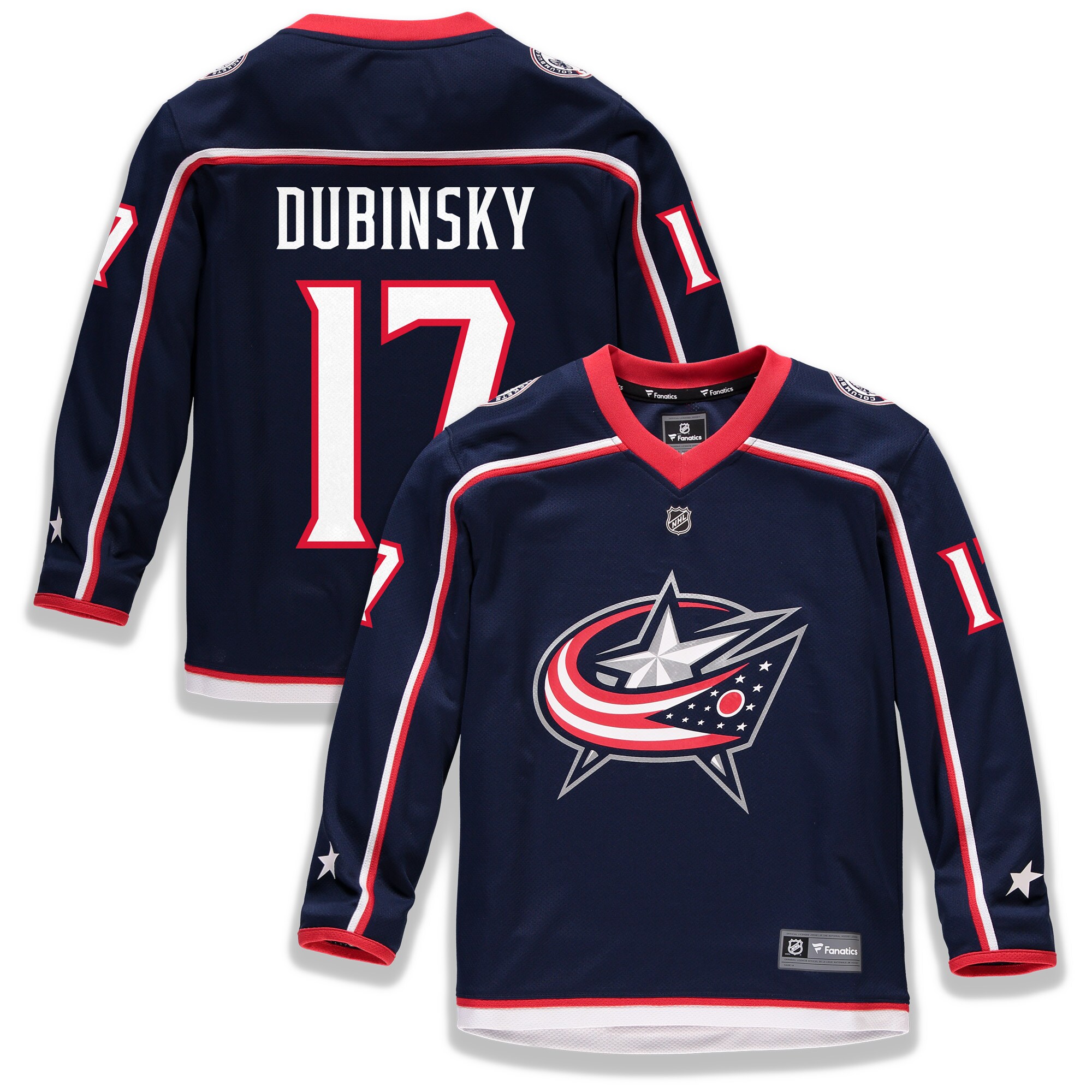 Brandon Dubinsky Columbus Blue Jackets Youth Home Replica Player Jersey - Navy