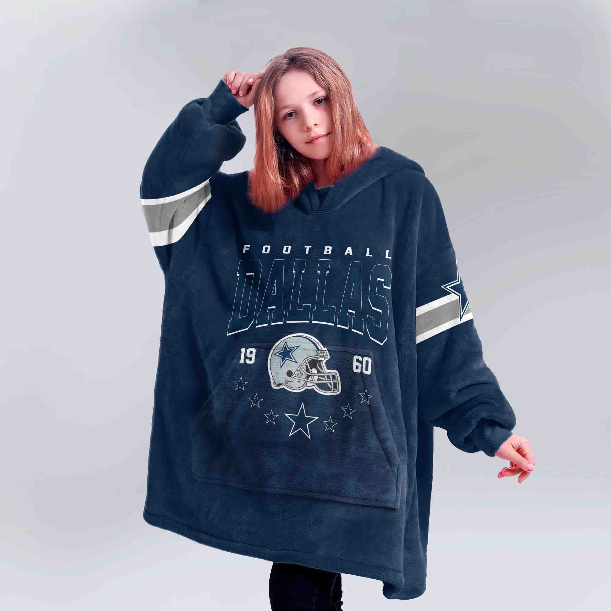 Adult MP 11 Dallas Football Unisex Blanket Hoodie