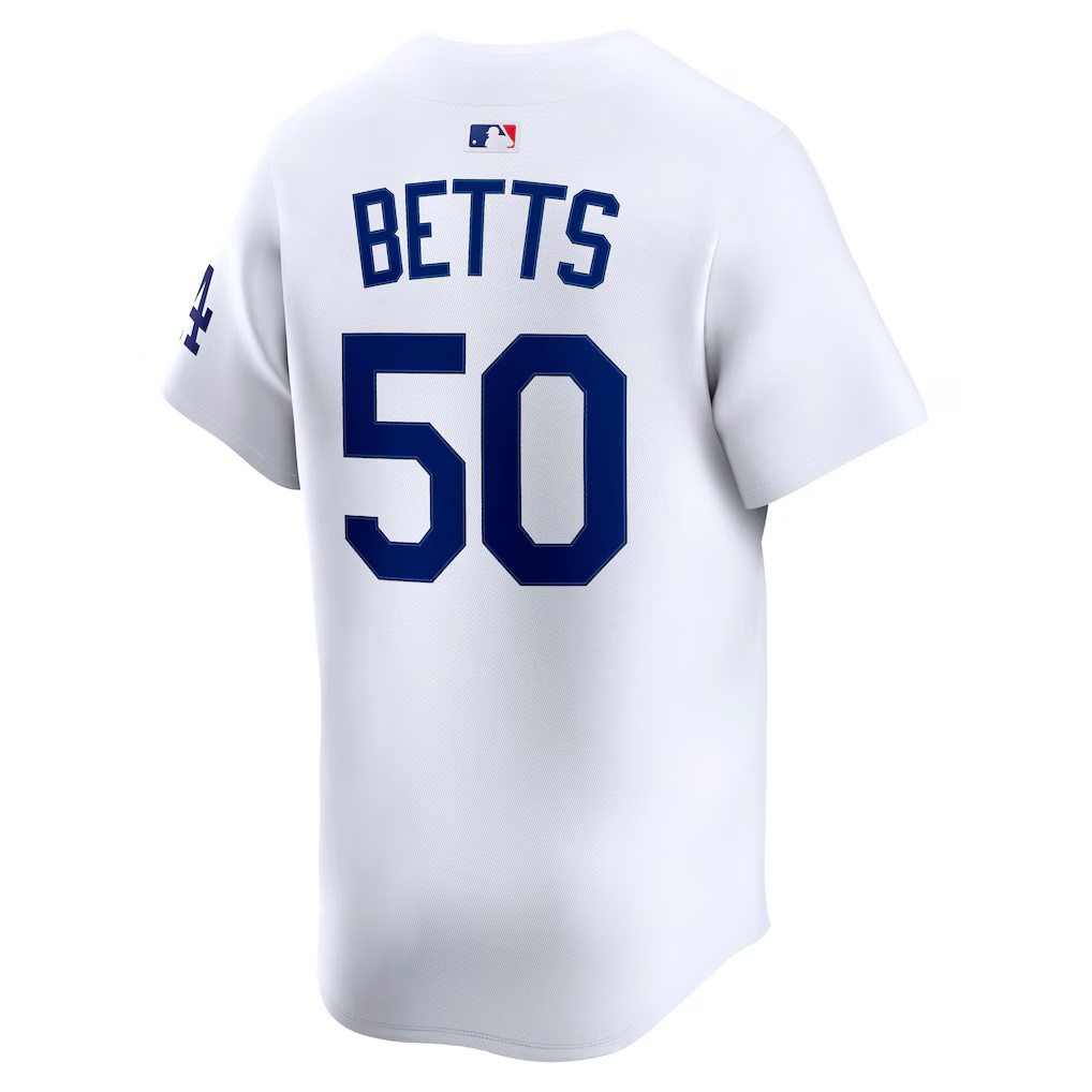 Mookie Betts #50 Los Angeles Dodgers 2025 World Series Home Limited Player Jersey - White