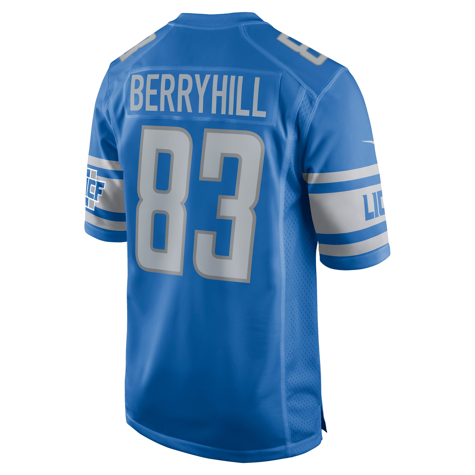 Stanley Berryhill III Detroit Lions  Home Game Player Jersey - Blue