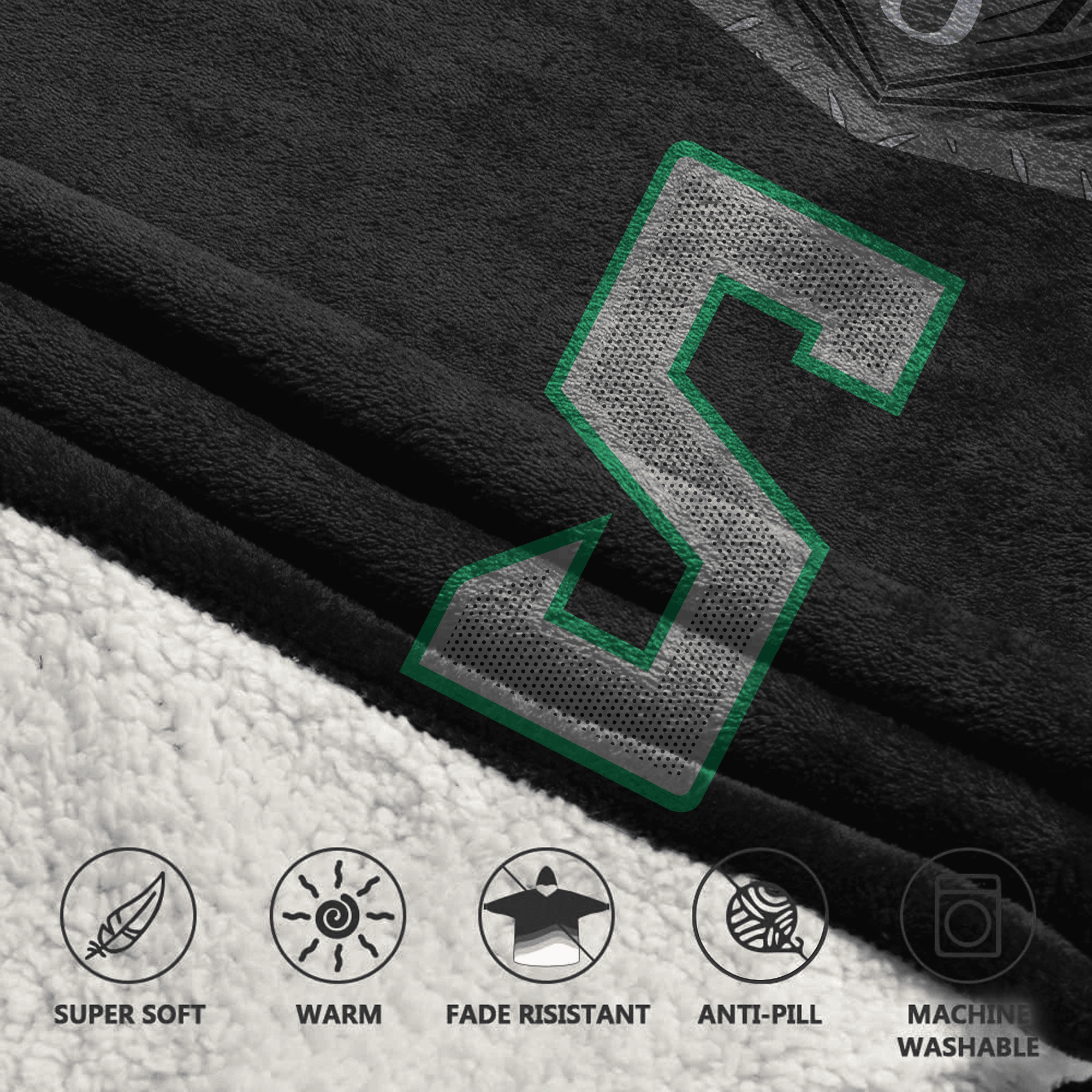 Adult D.M 5 Oregon Football Unisex Blanket Hoodie