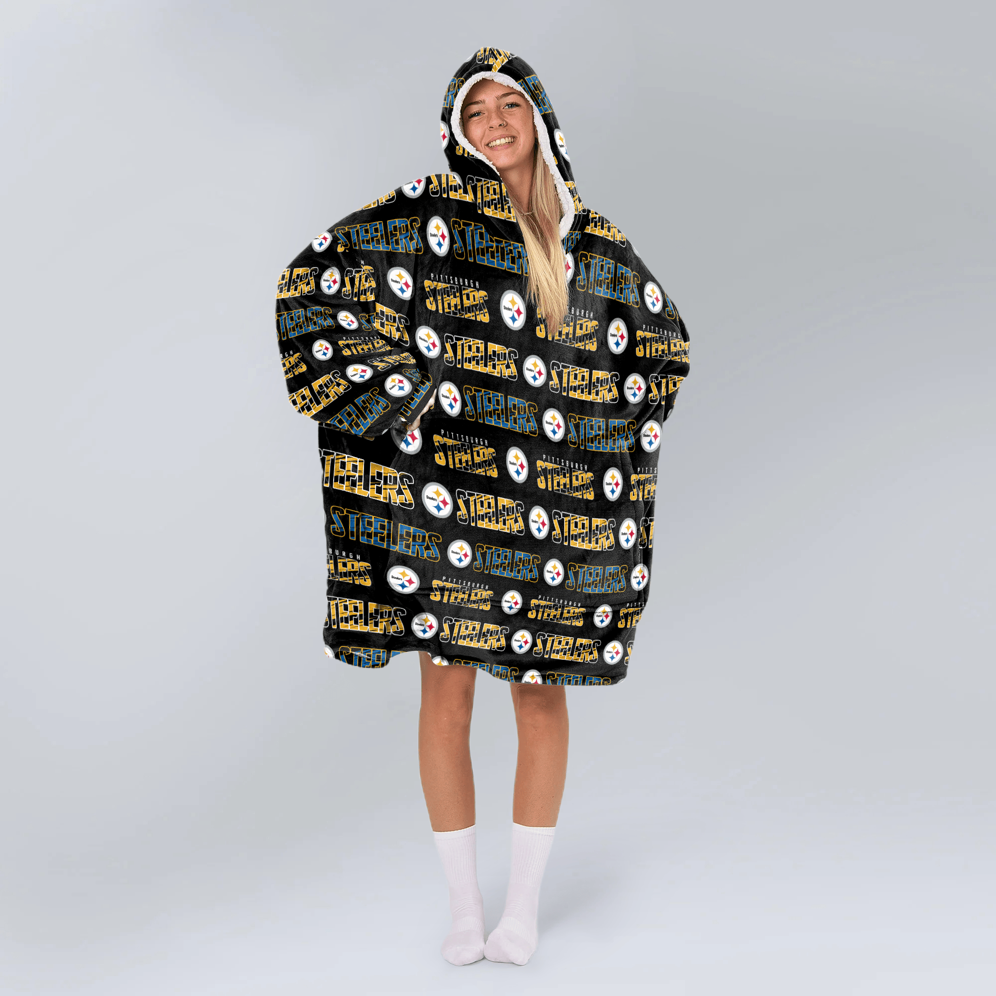 Pittsburgh Football Unisex Blanket Hoodie