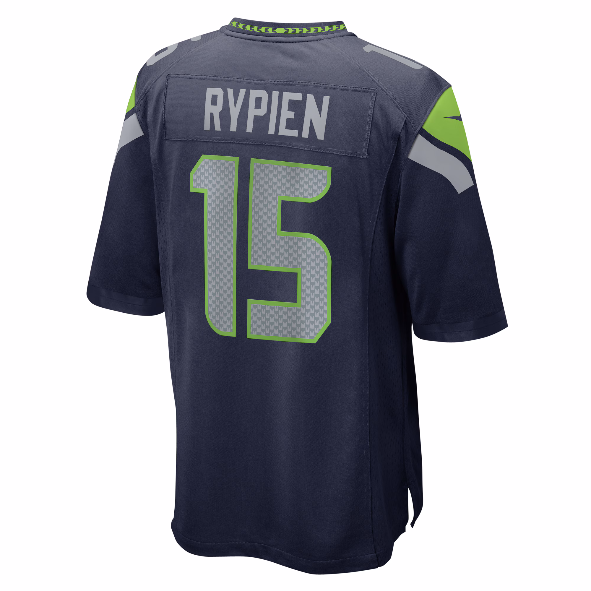 Brett Rypien Seattle Seahawks Team Game Jersey - College Navy