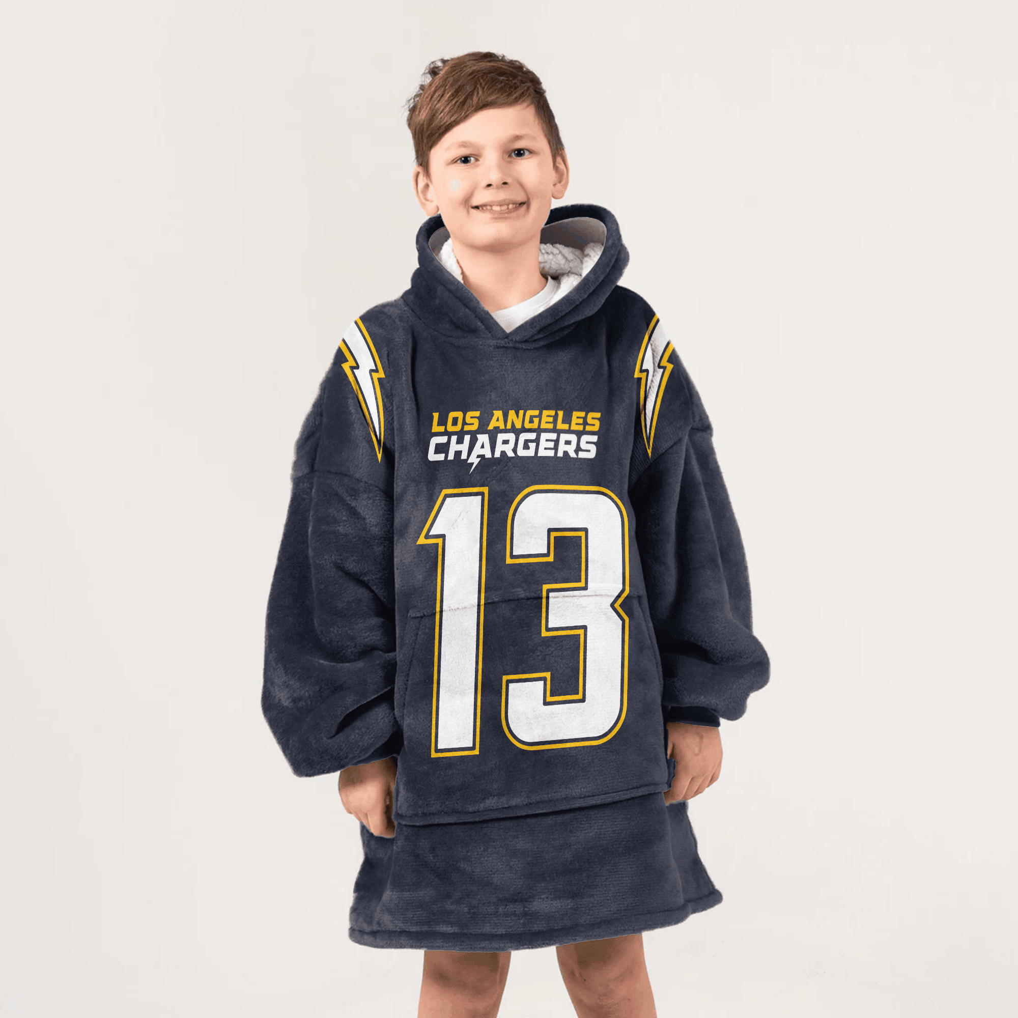 Kid 13 Los Angeles Football Unisex Blanket Hoodie