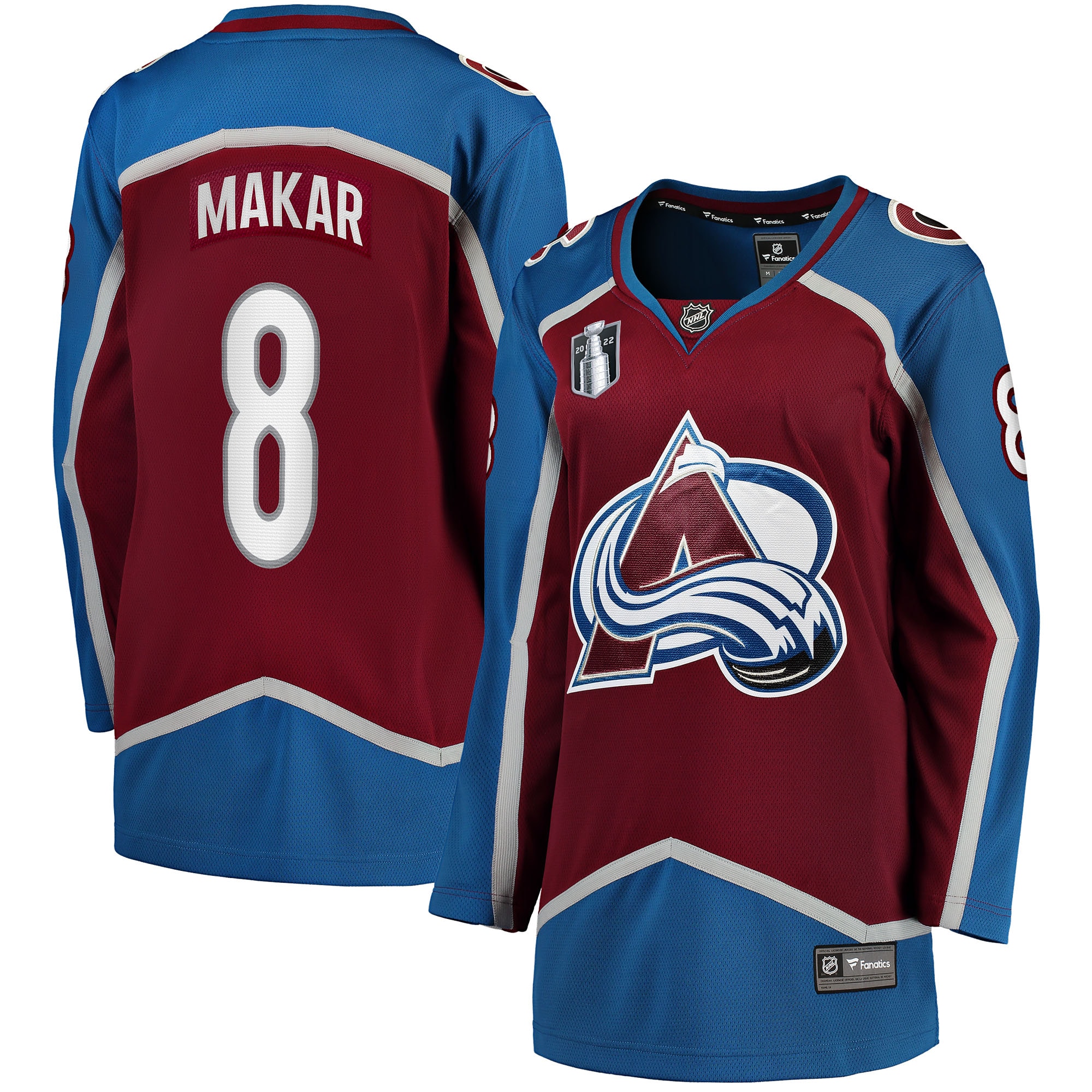 Cale Makar Colorado Avalanche Women's Home 2022 Stanley Cup Final Breakaway Player Jersey - Burgundy