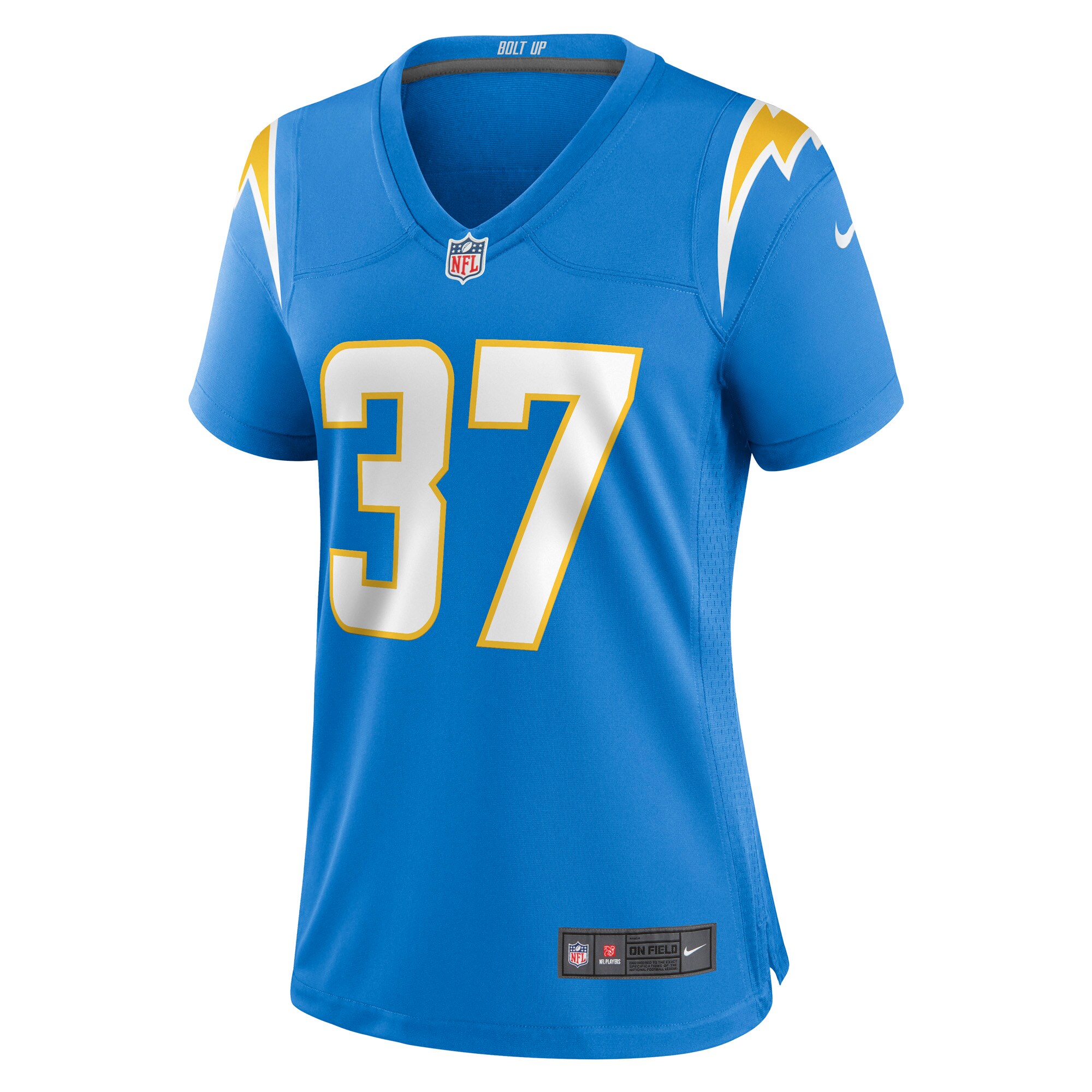 Kemon Hall Los Angeles Chargers  Women's Game Jersey - Powder Blue