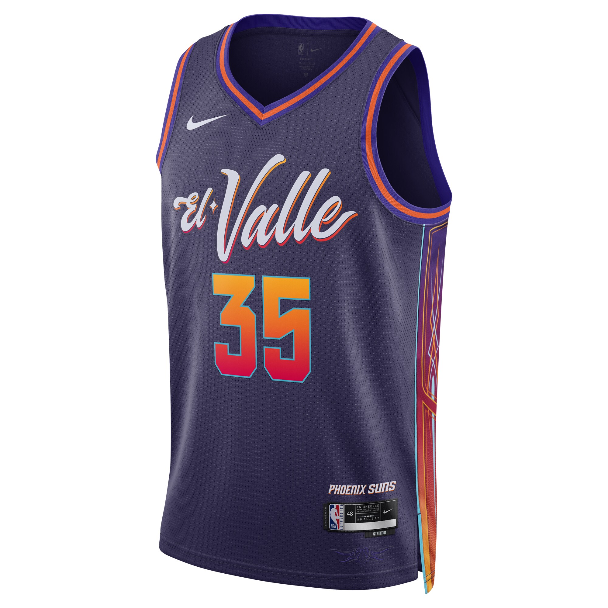 Unisex Phoenix Suns Kevin Durant  Purple 2023/24 Swingman Jersey - City Edition
