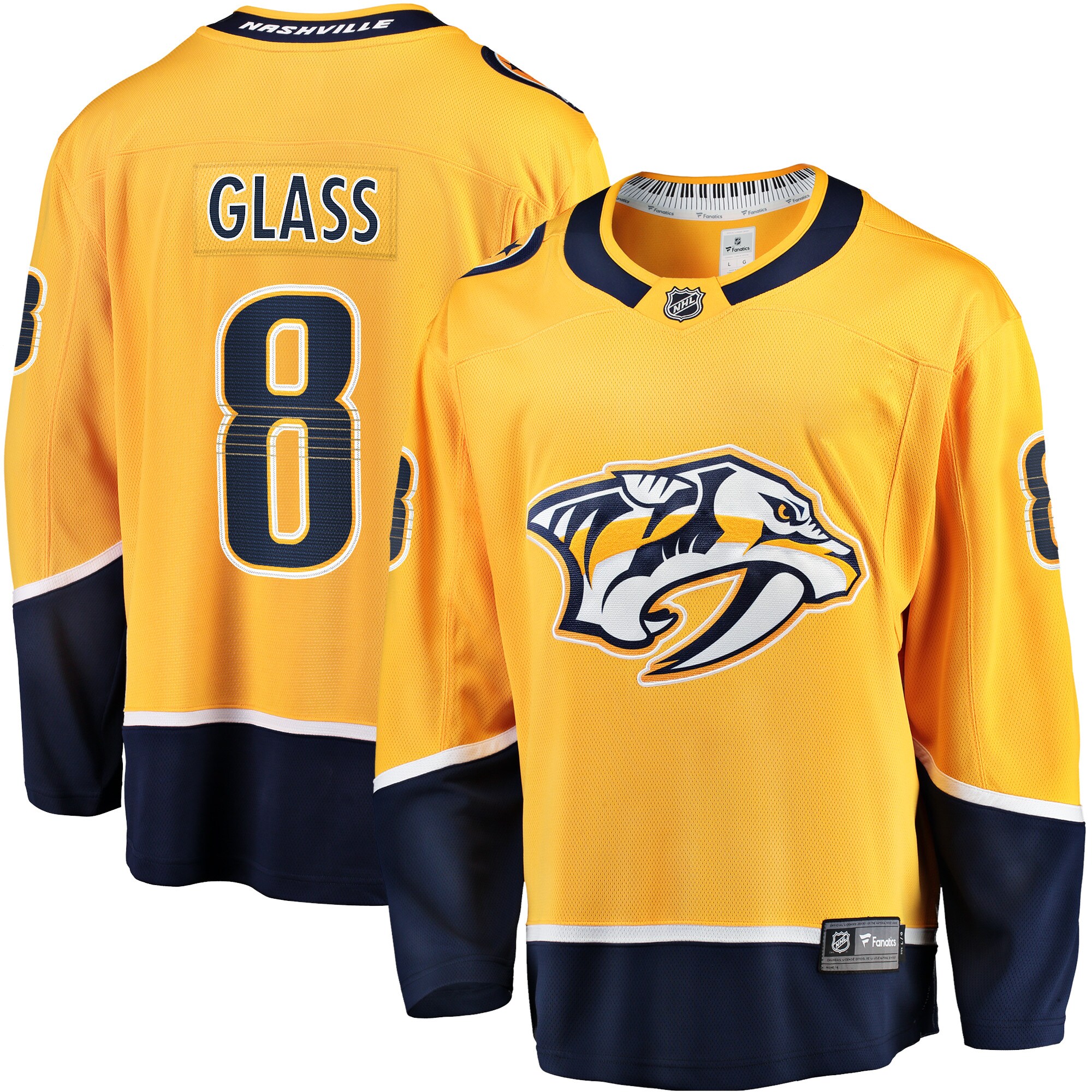 Cody Glass Nashville Predators Home Breakaway Player Jersey - Gold