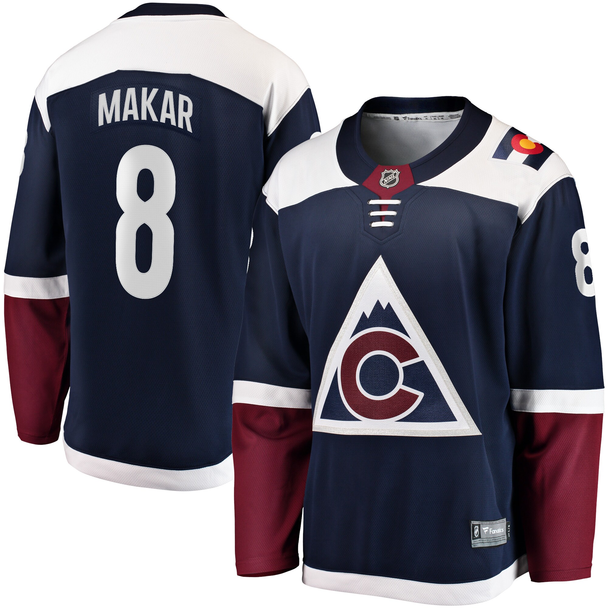 Cale Makar Colorado Avalanche Alternate 2018/19 Premier Breakaway Player Jersey - Navy