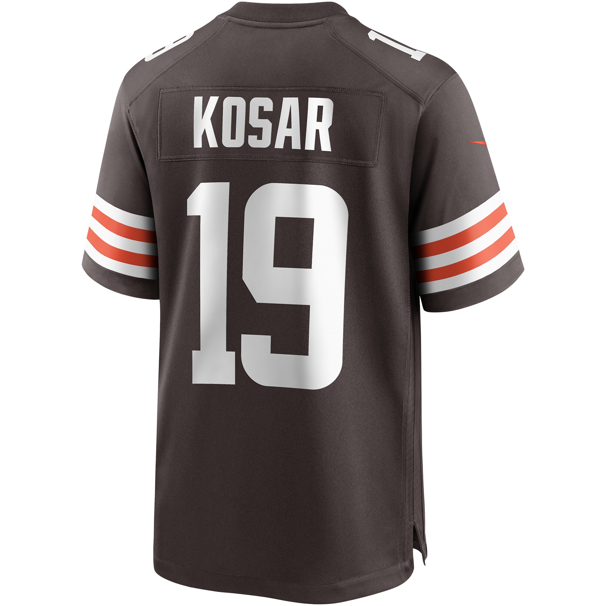 Bernie Kosar #19 Cleveland Browns Game Retired Player Jersey - Brown