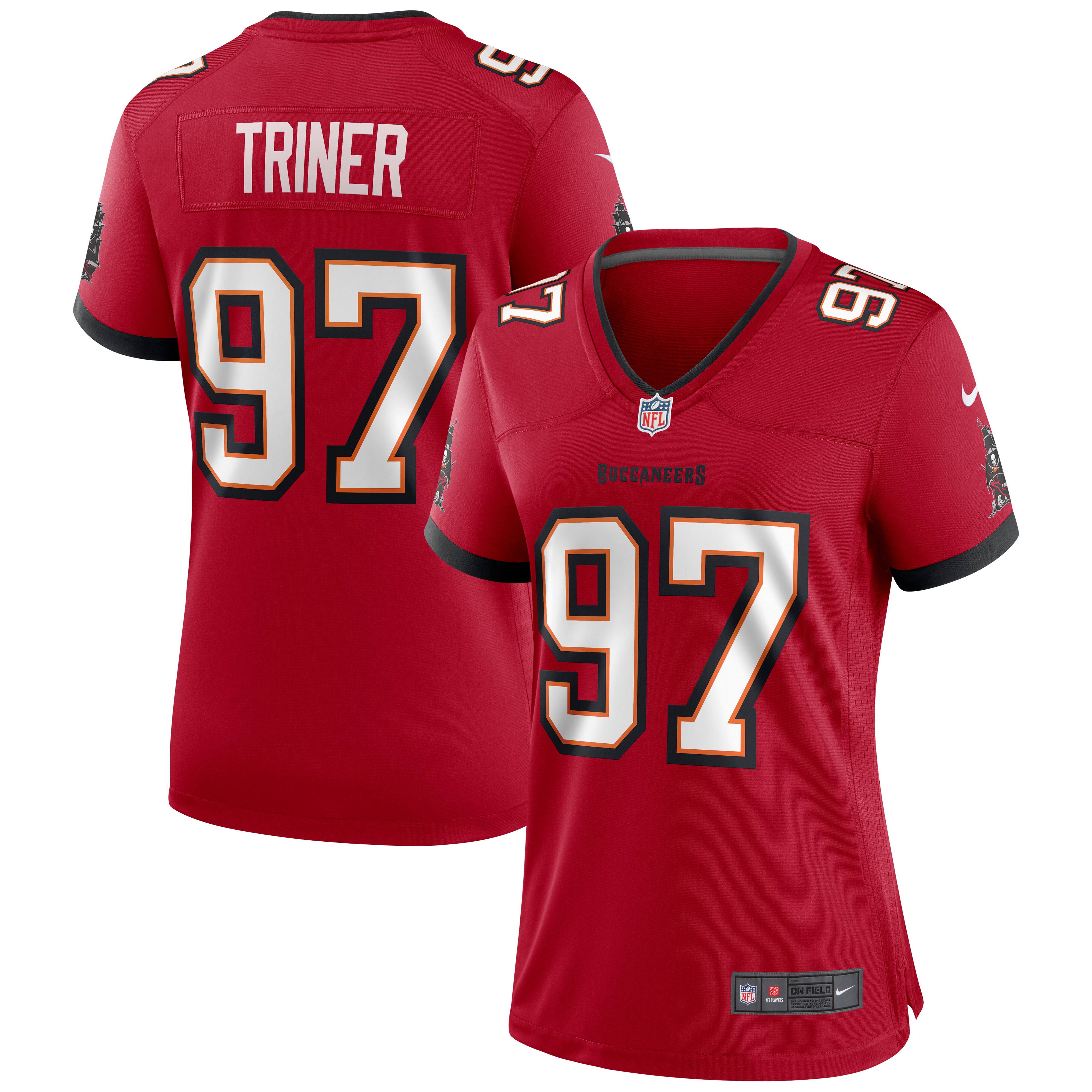Zach Triner Tampa Bay Buccaneers  Women's Game Jersey - Red