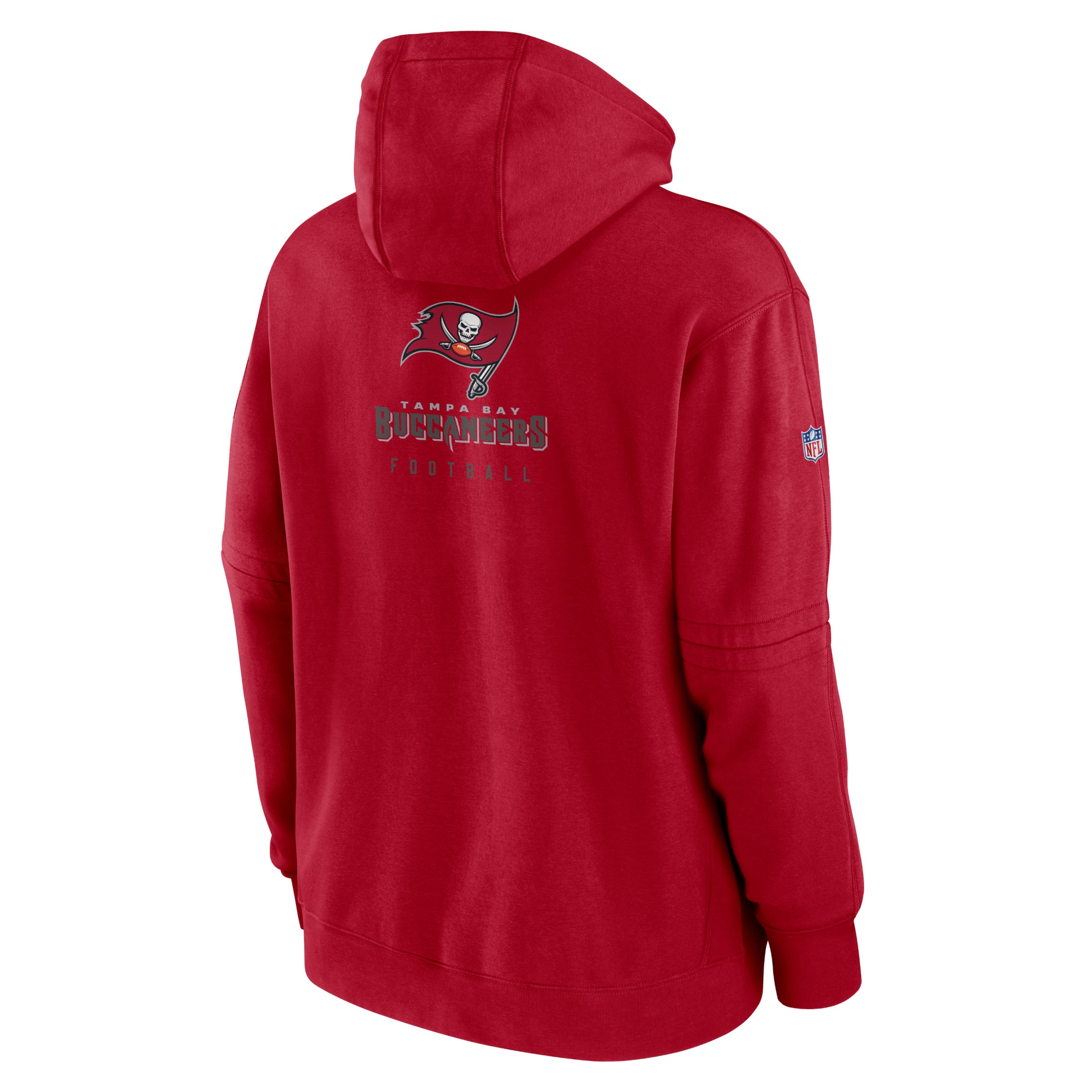 Tampa Bay Buccaneers Sideline Club Fleece Pullover Hoodie - Red