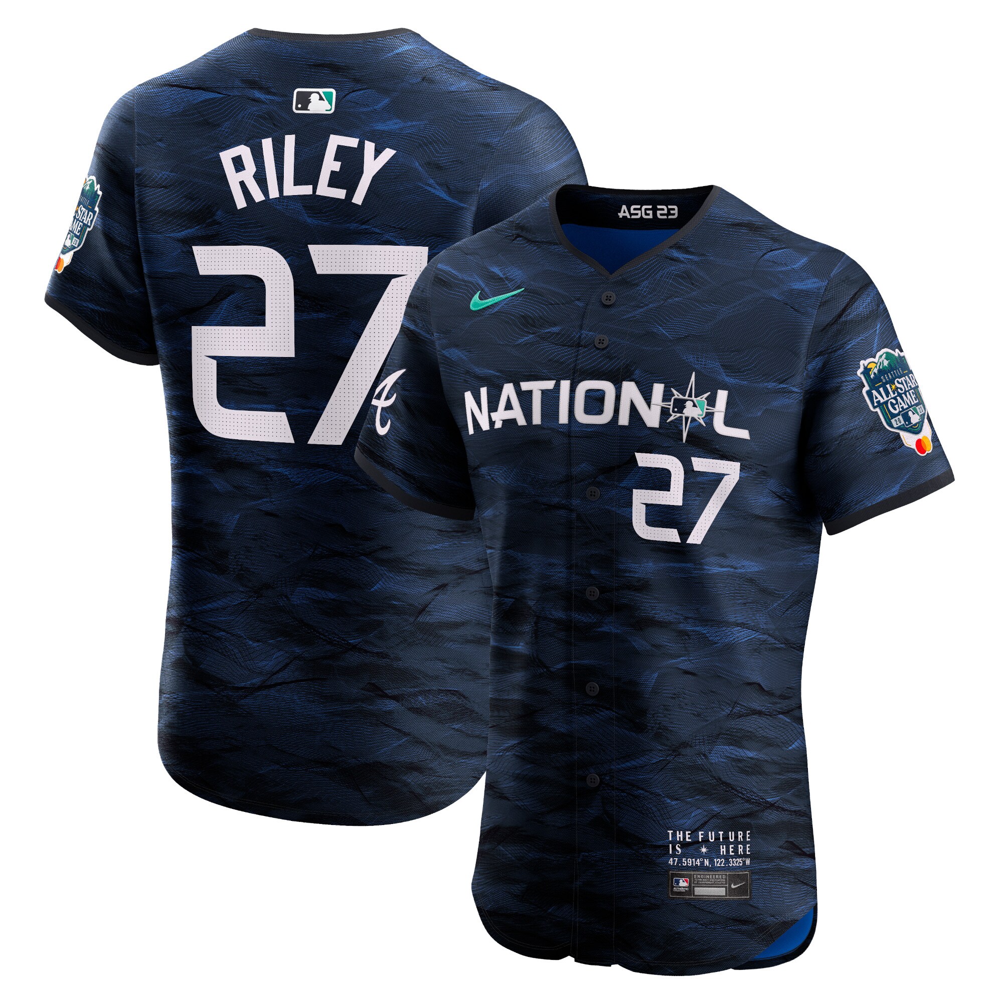 Austin Riley National League  2023 MLB All-Star Game Vapor Premier Elite Player Jersey - Royal