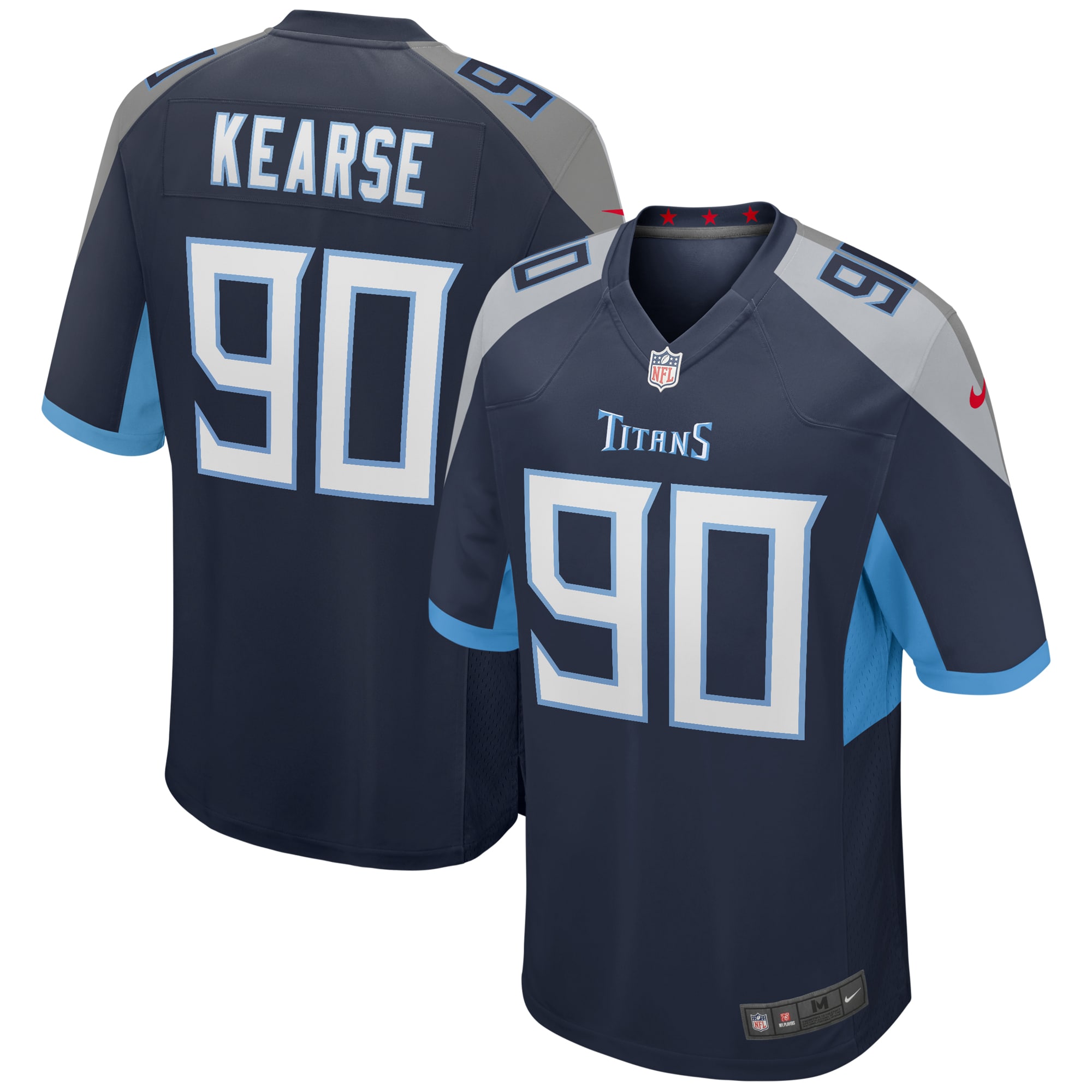 Jevon Kearse Tennessee Titans Game Retired Player Jersey - Navy