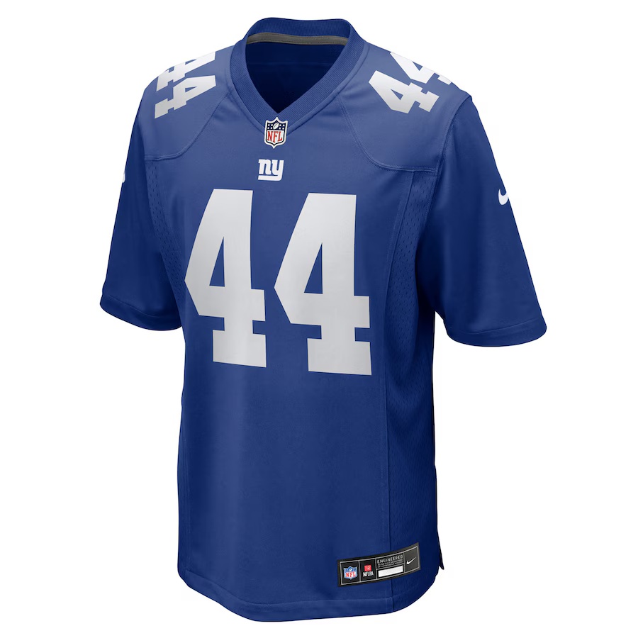Men's New York Giants #44 Cam Skattebo Blue Limited Stitched Jersey