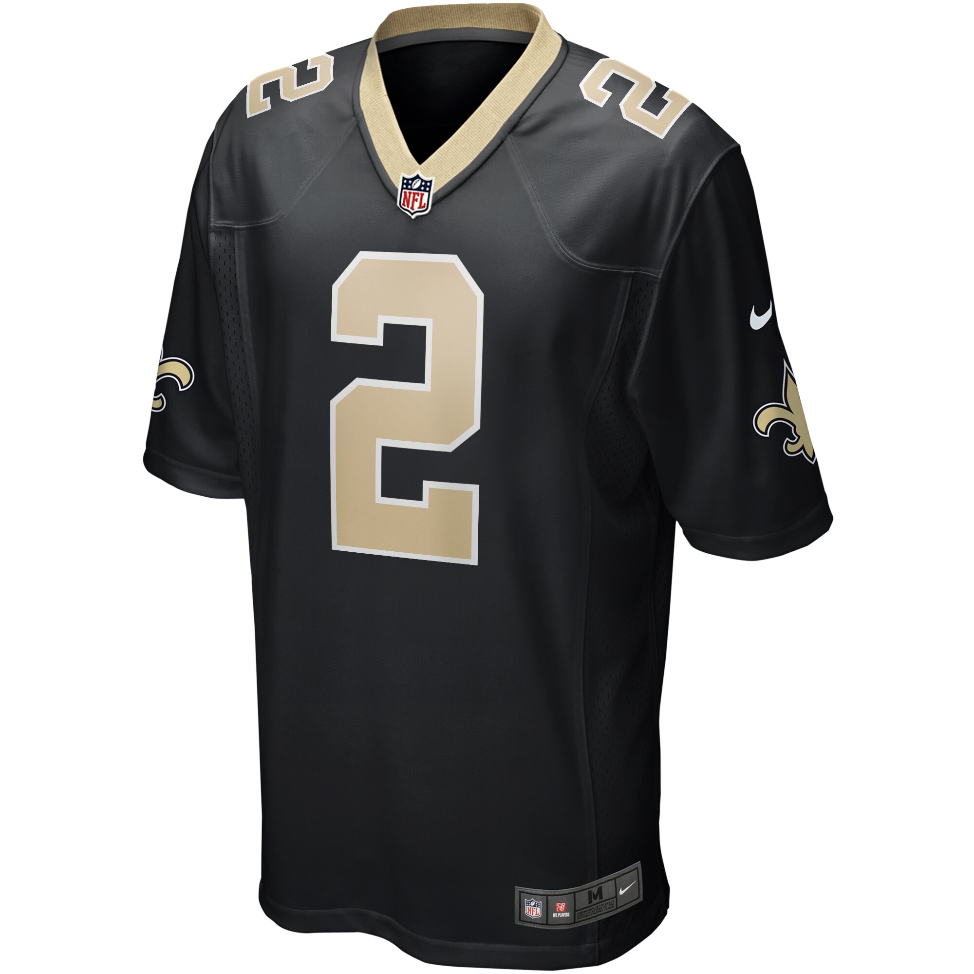 Jameis Winston New Orleans Saints  Game Jersey - Black