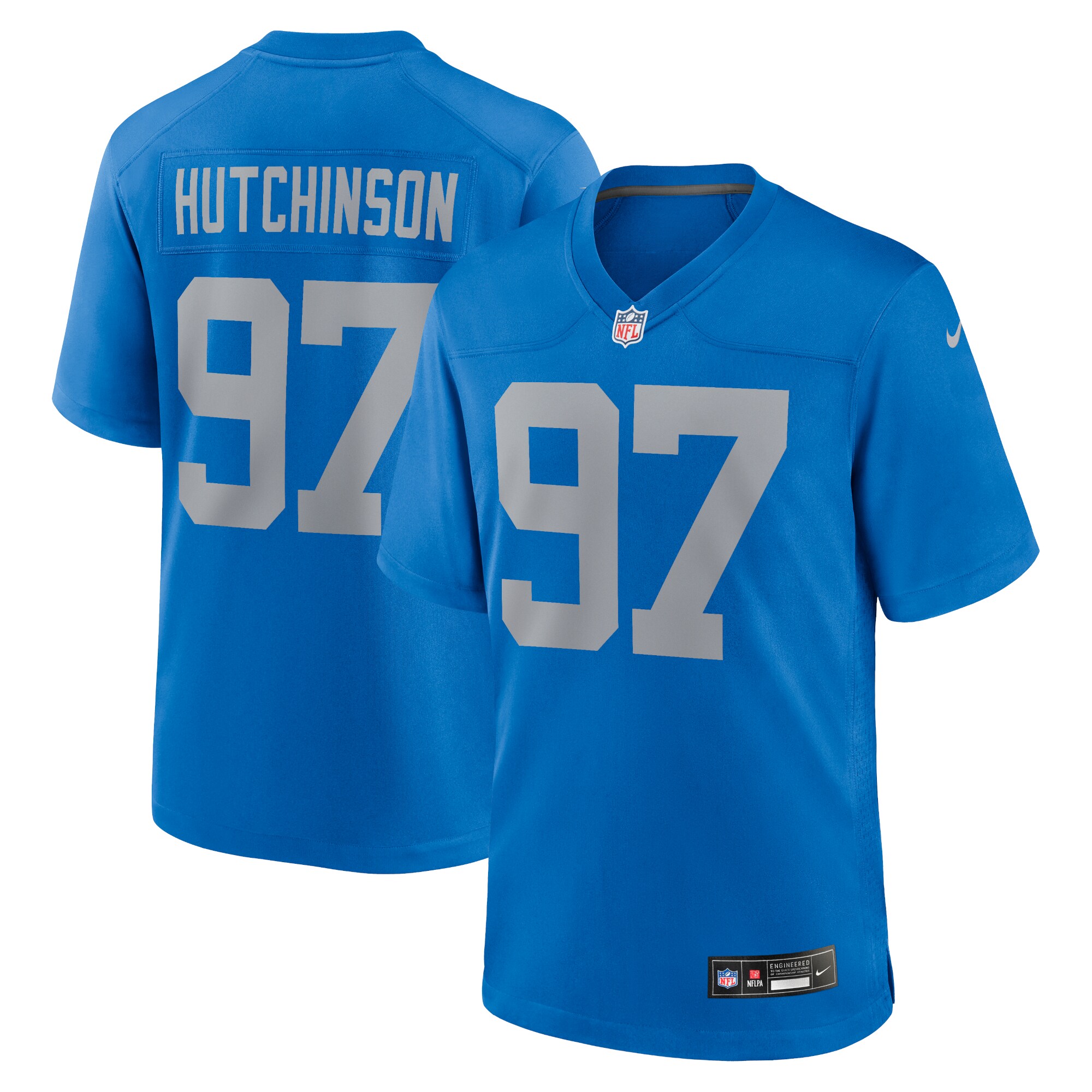 Aidan Hutchinson Detroit Lions Alternate Game Jersey -  Blue