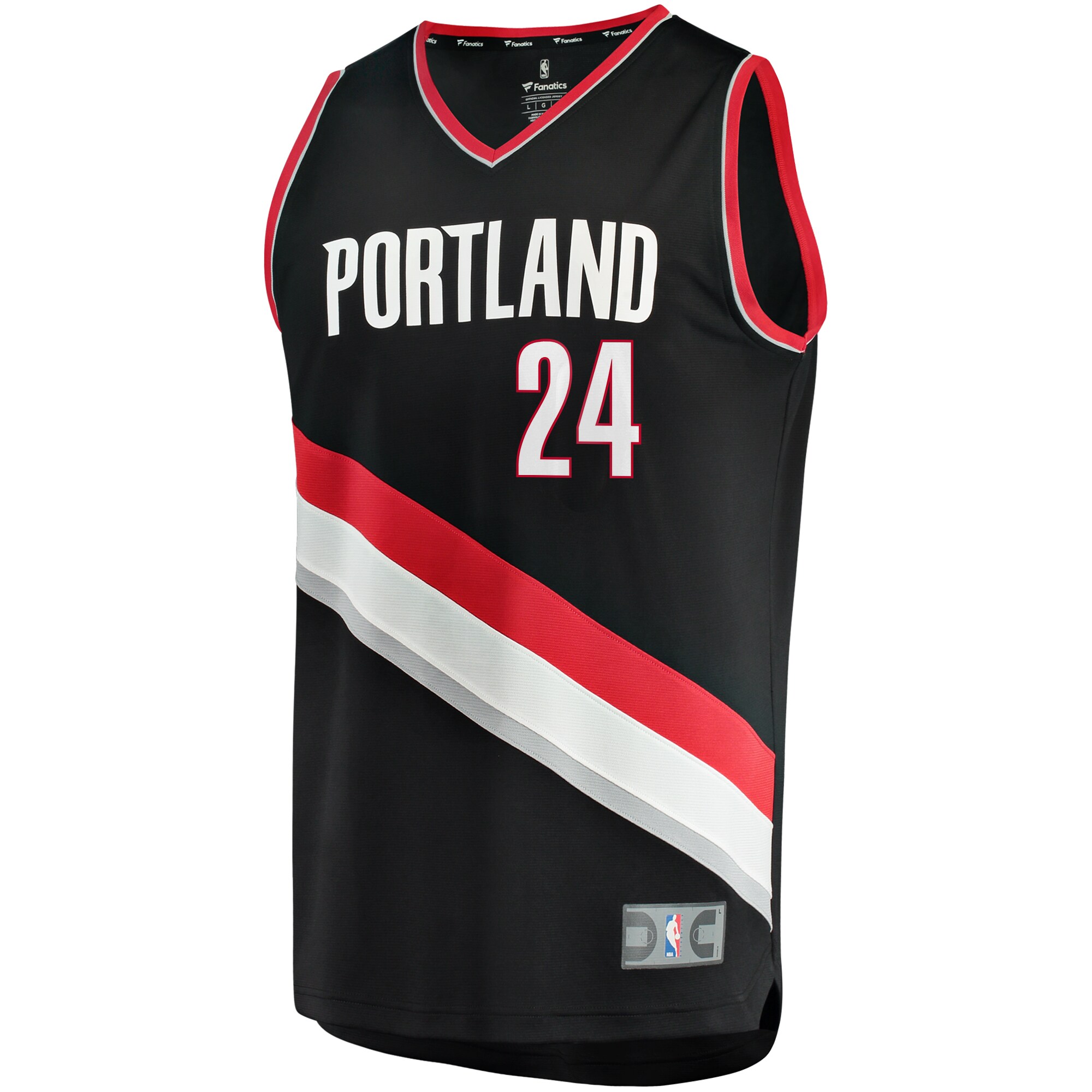 Anfernee Simons Portland Trail Blazers  Fast Break Replica Jersey - Icon Edition - Black
