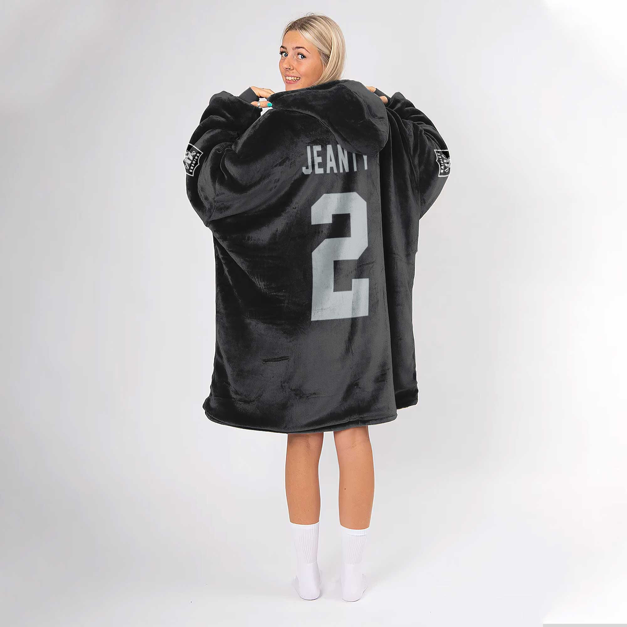 Adult A.J 2 Las Vegas Football Unisex Blanket Hoodie