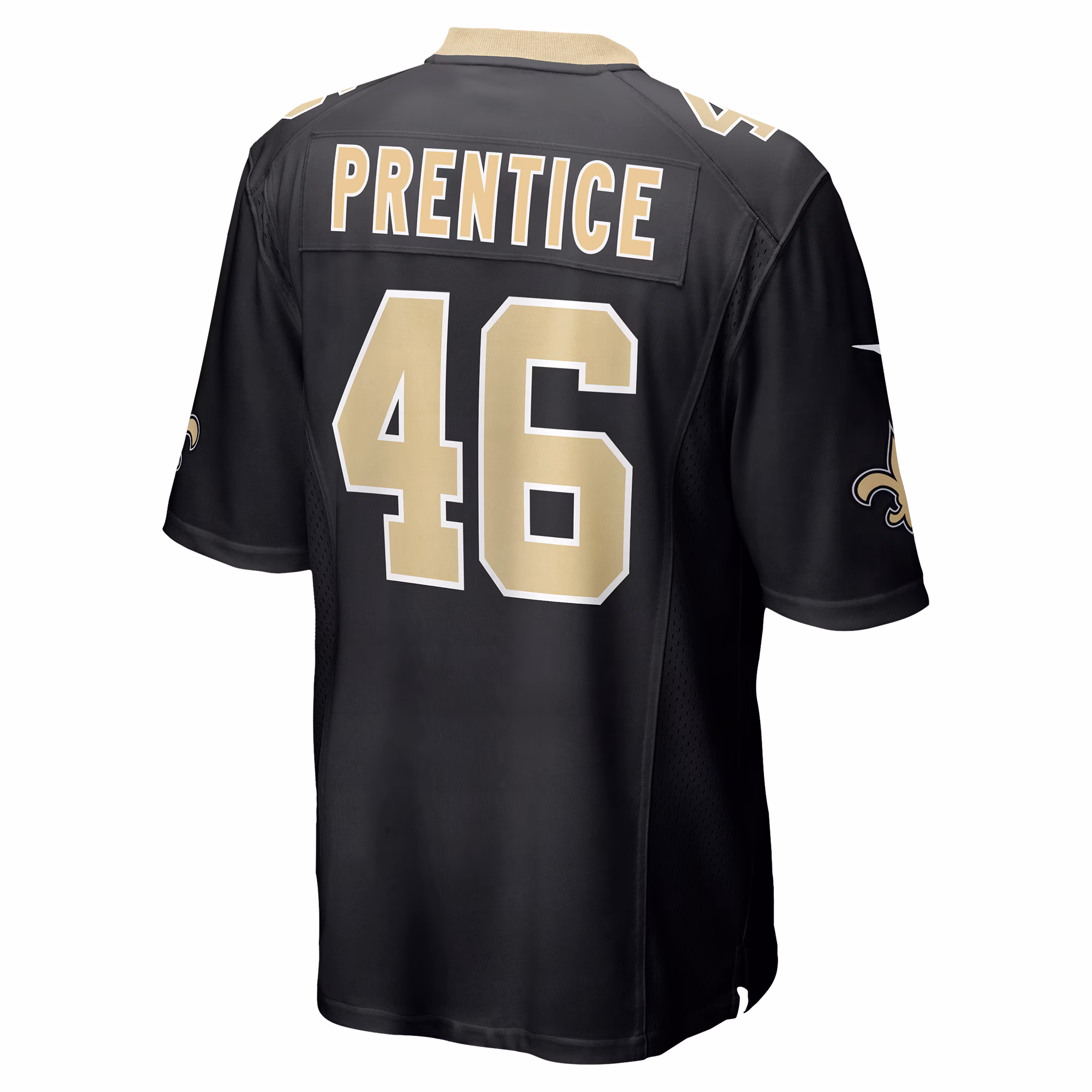 Adam Prentice New Orleans Saints Game Player Jersey - Black