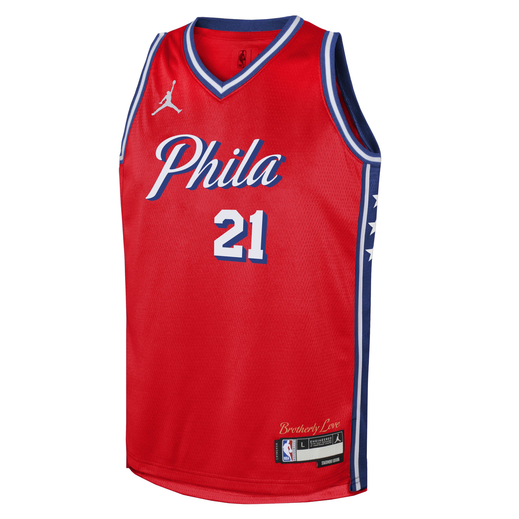 Joel Embiid Philadelphia 76ers  Youth Swingman Jersey - Statement Edition - Red
