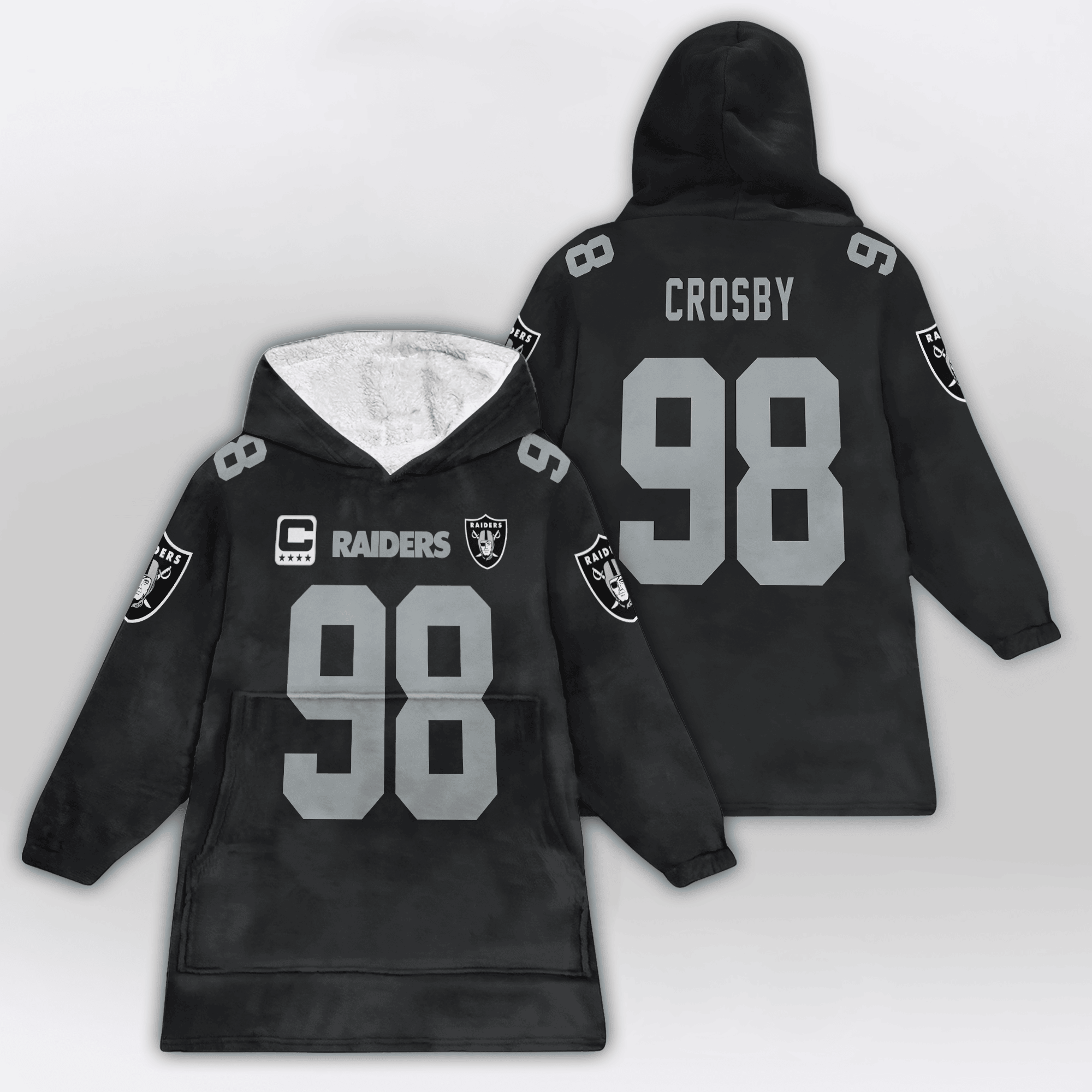 Adult M.C 98 Captain Las Vegas Football Unisex Blanket Hoodie