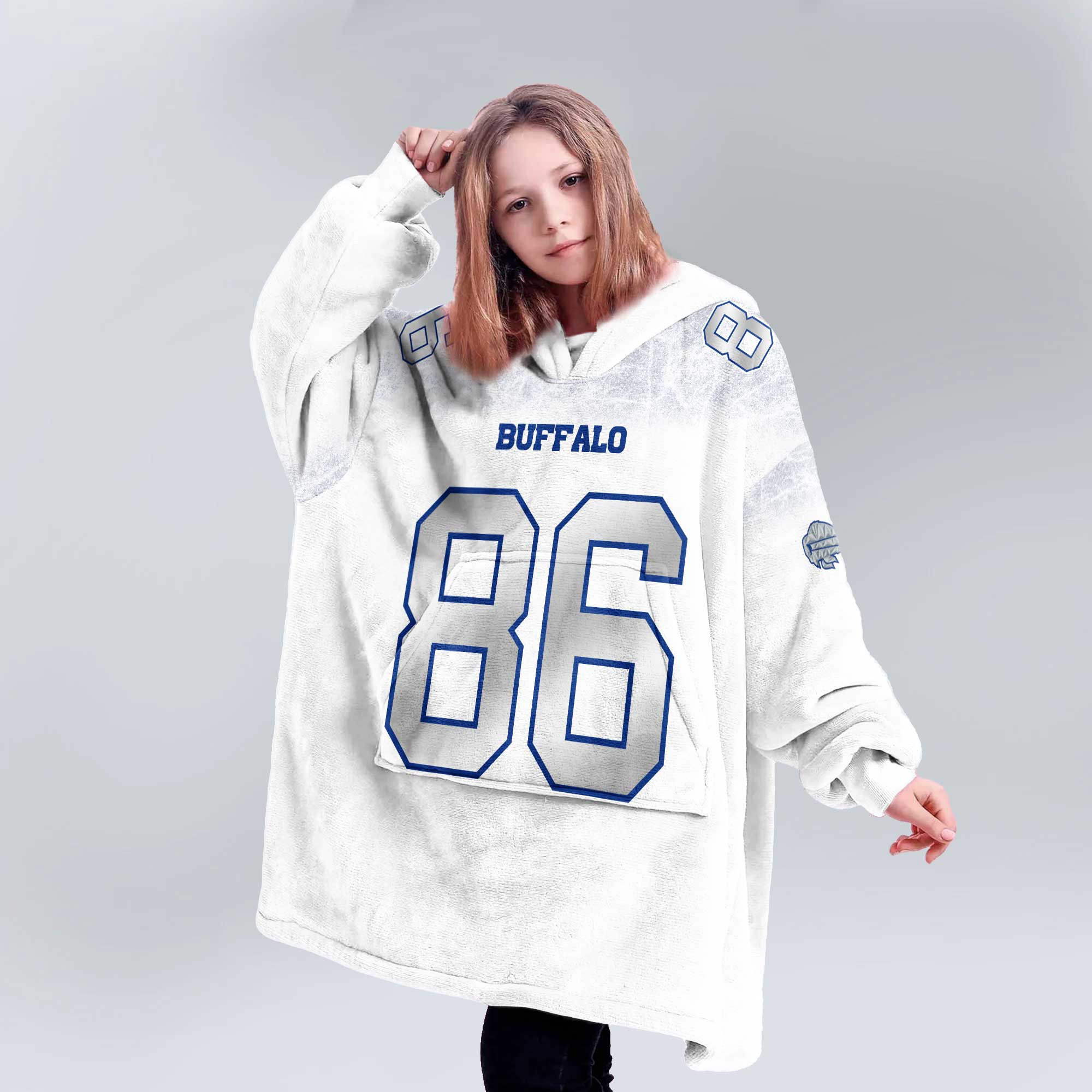 D.K 86 Buffalo Football Unisex Blanket Hoodie