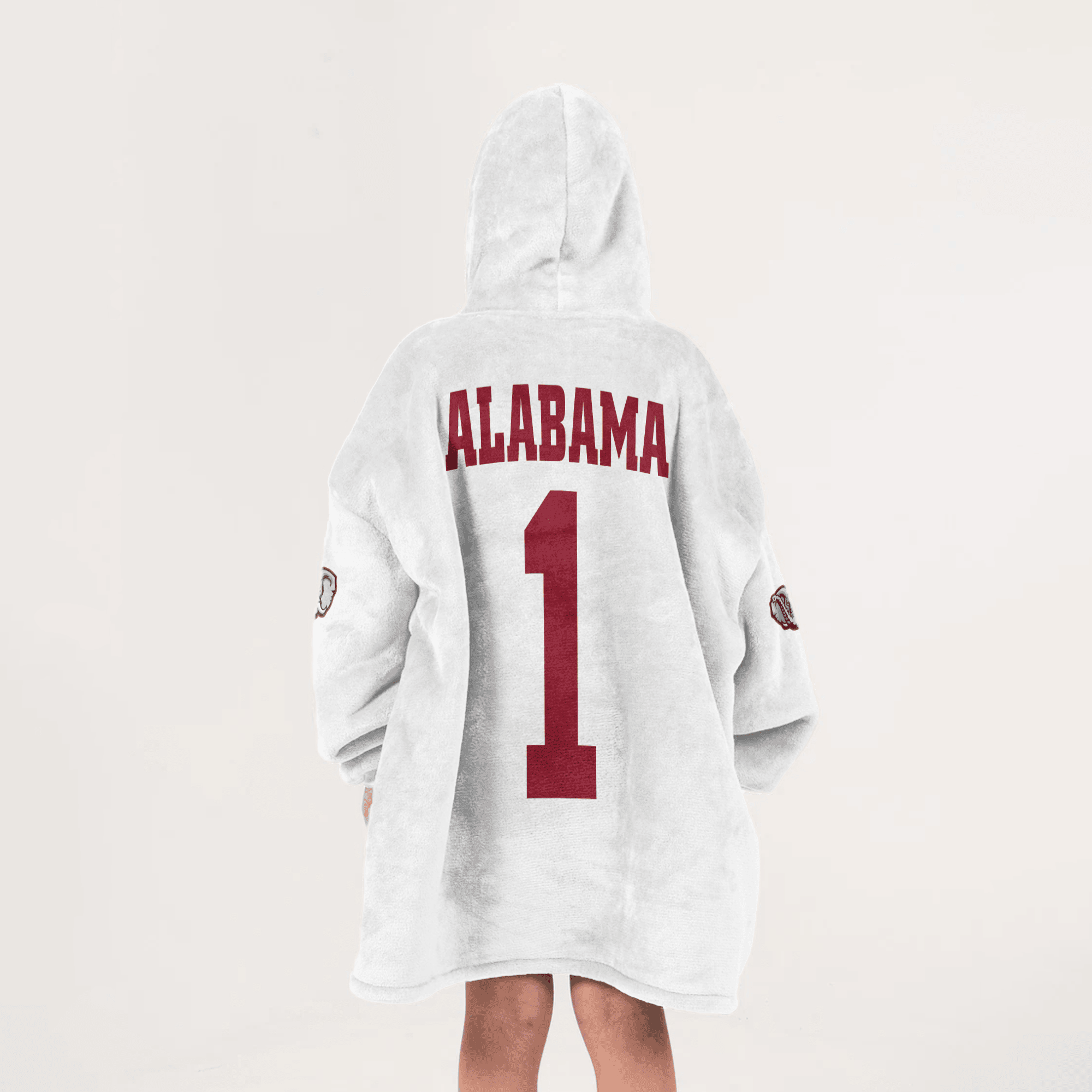 Kid 1 Alabama Football Unisex Blanket Hoodie