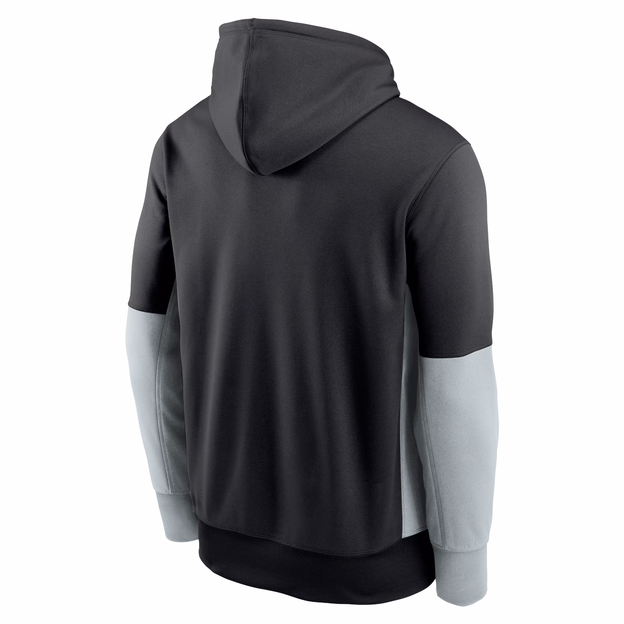 Las Vegas Raiders Color Block Fleece Performance Pullover Hoodie - Black