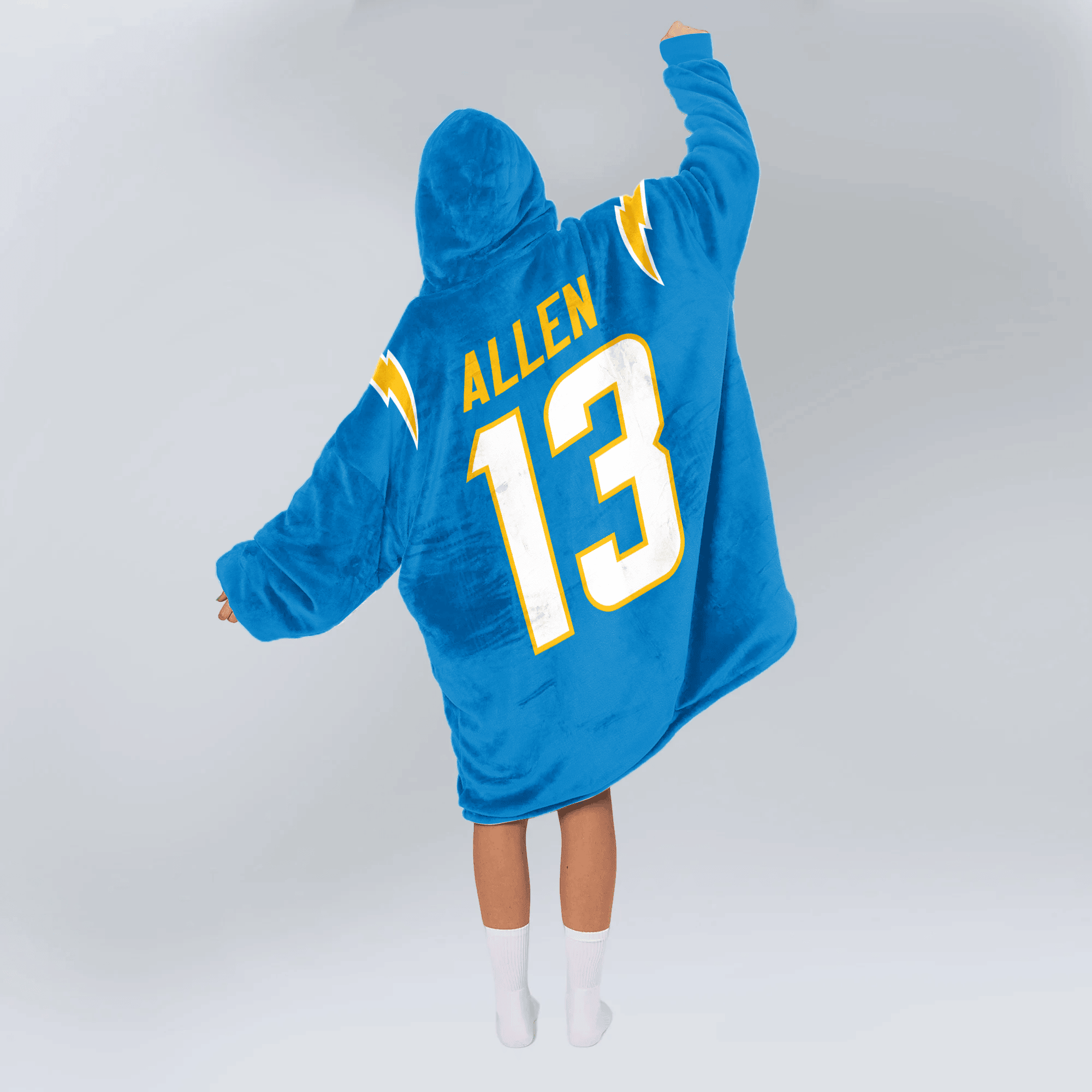 Adult 13 Los Angeles C Football Unisex Blanket Hoodie