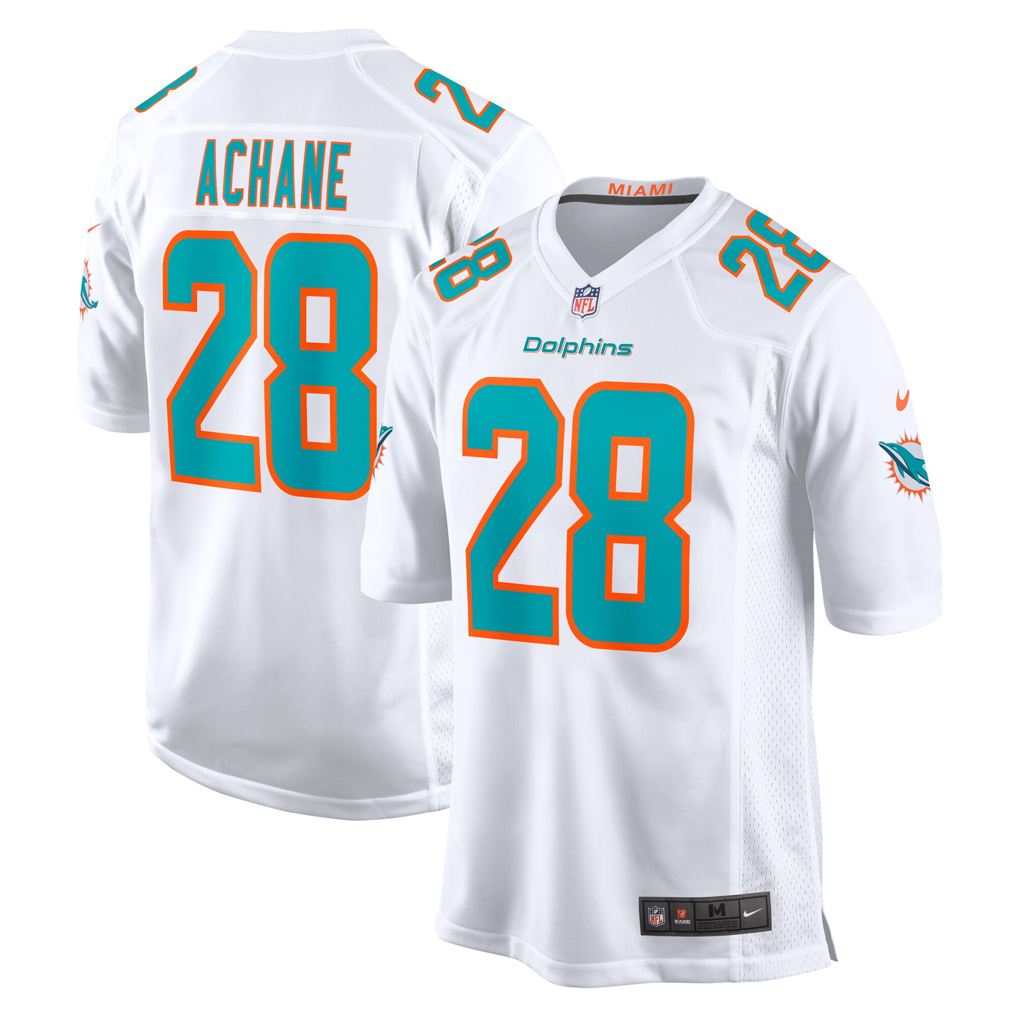 Devon Achane Miami Dolphins Player Game Jersey - Aqua