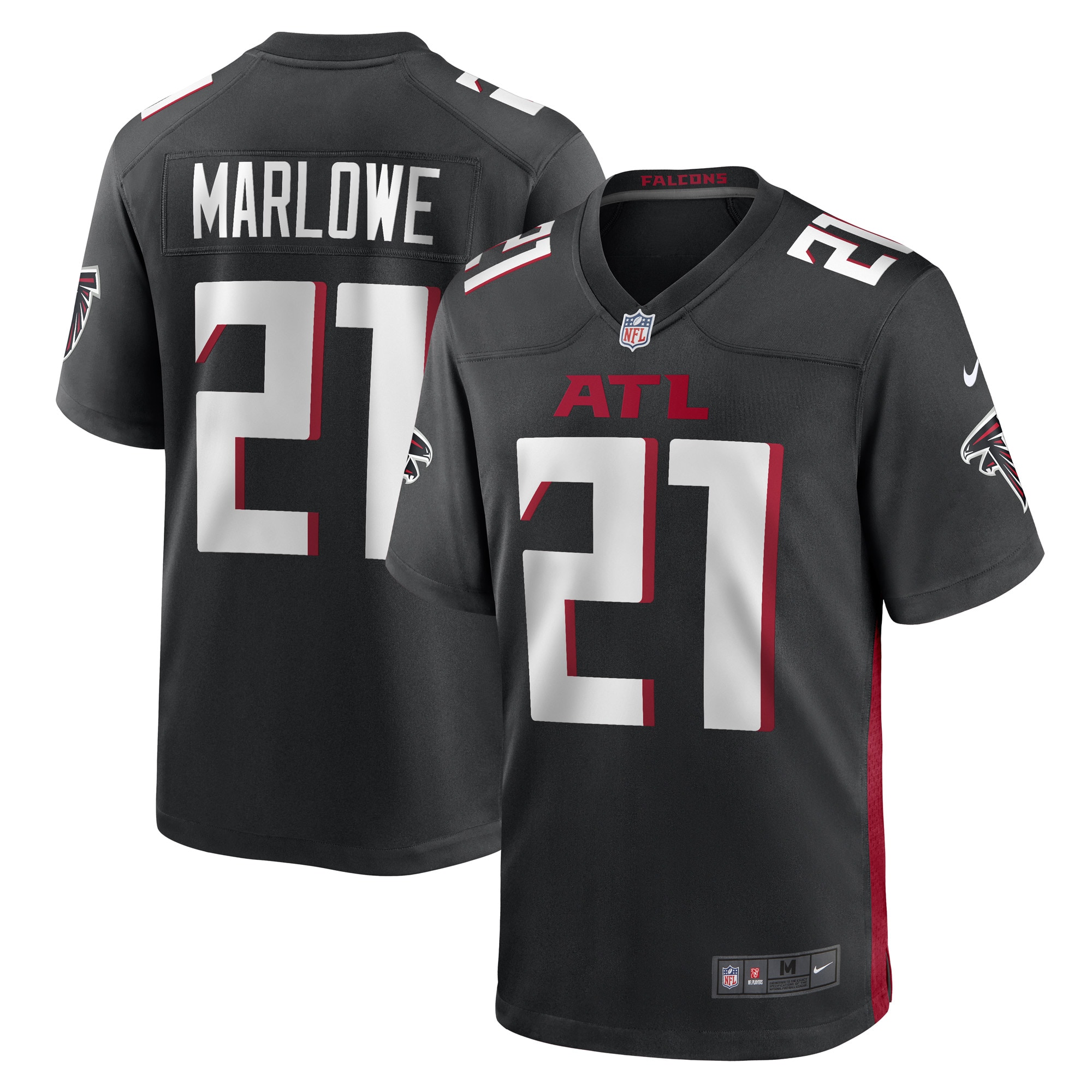 Dean Marlowe Atlanta Falcons  Game Player Jersey - Black
