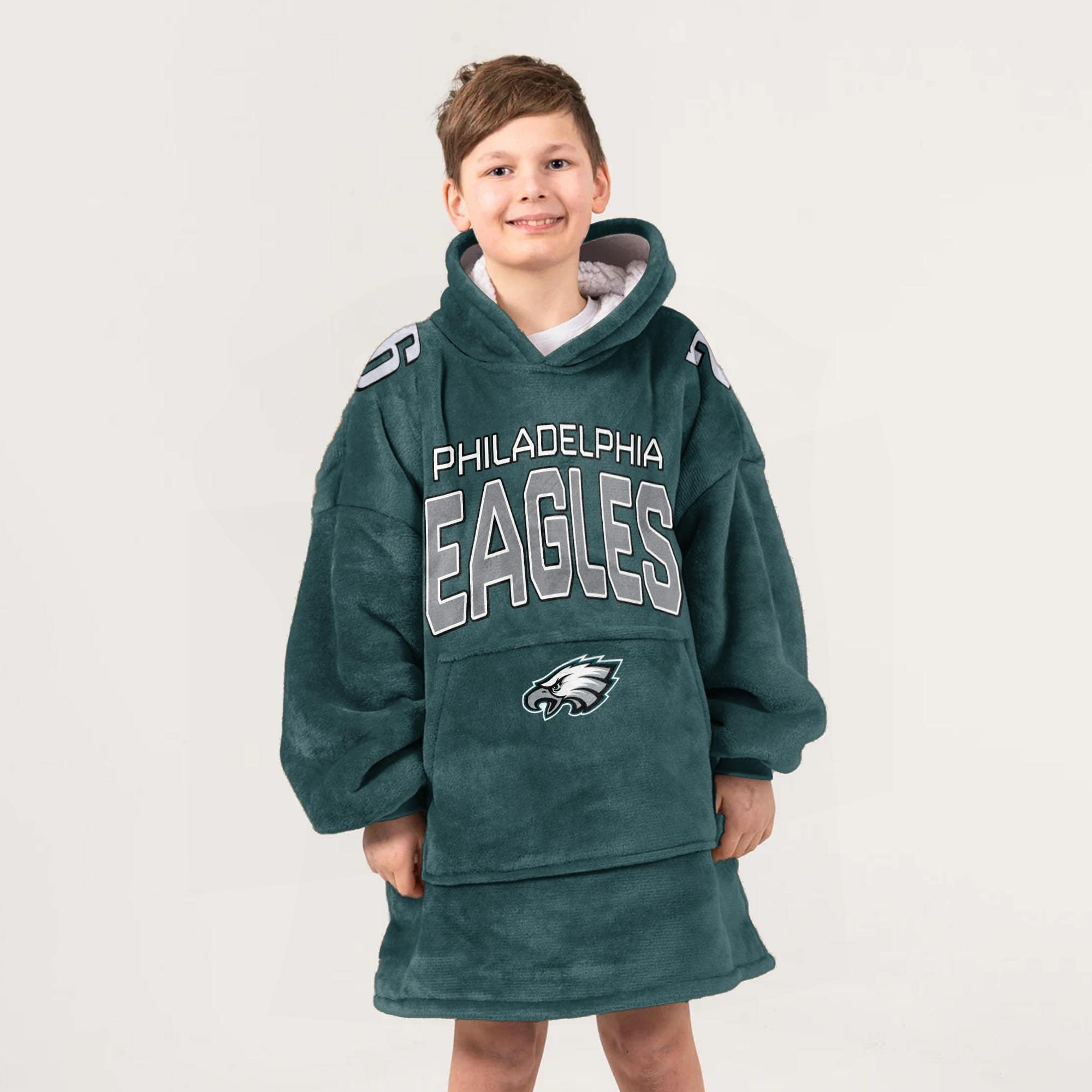 Adult 26 Philadelphia Football Unisex Blanket Hoodie