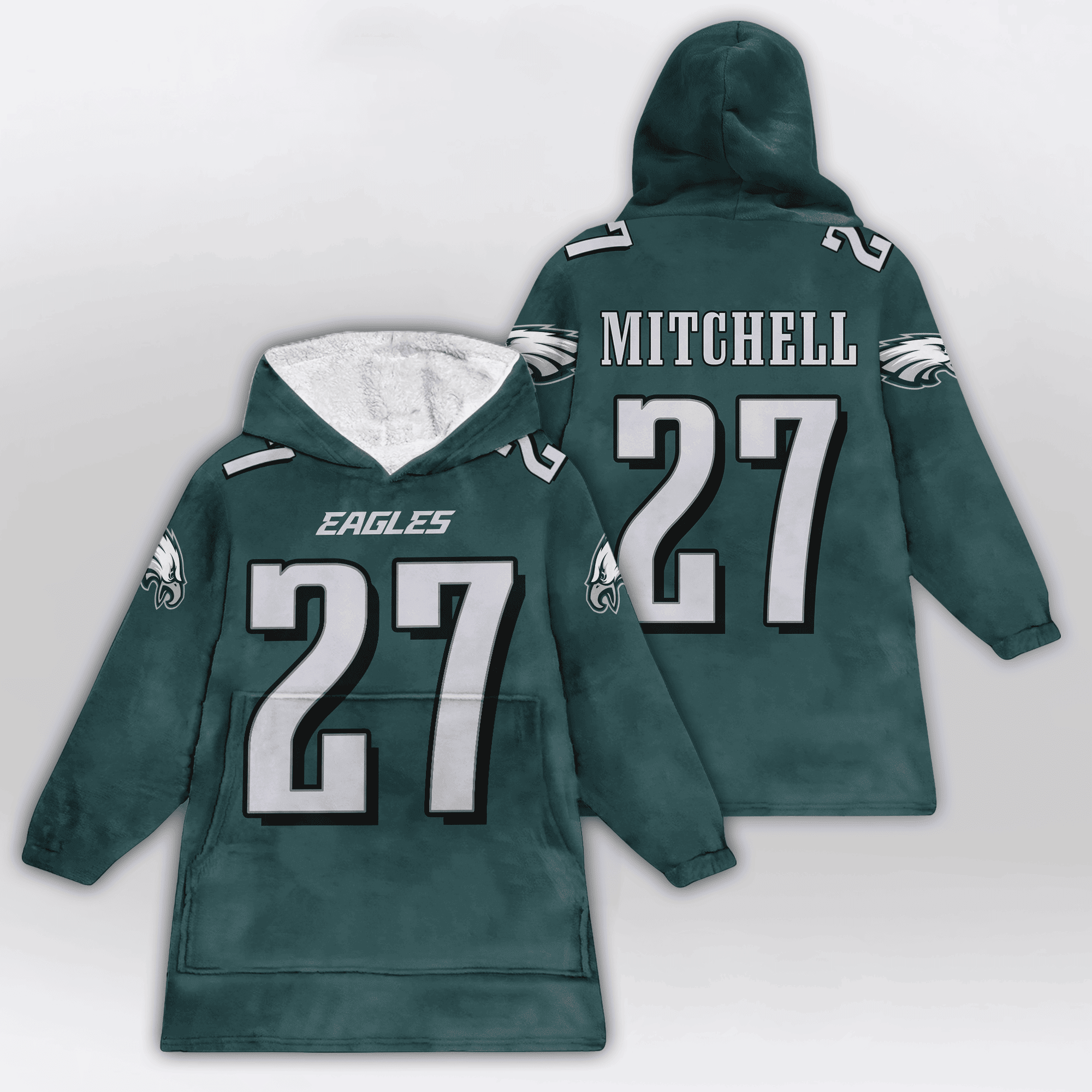 Kid 27 Philadelphia Football Unisex Blanket Hoodie