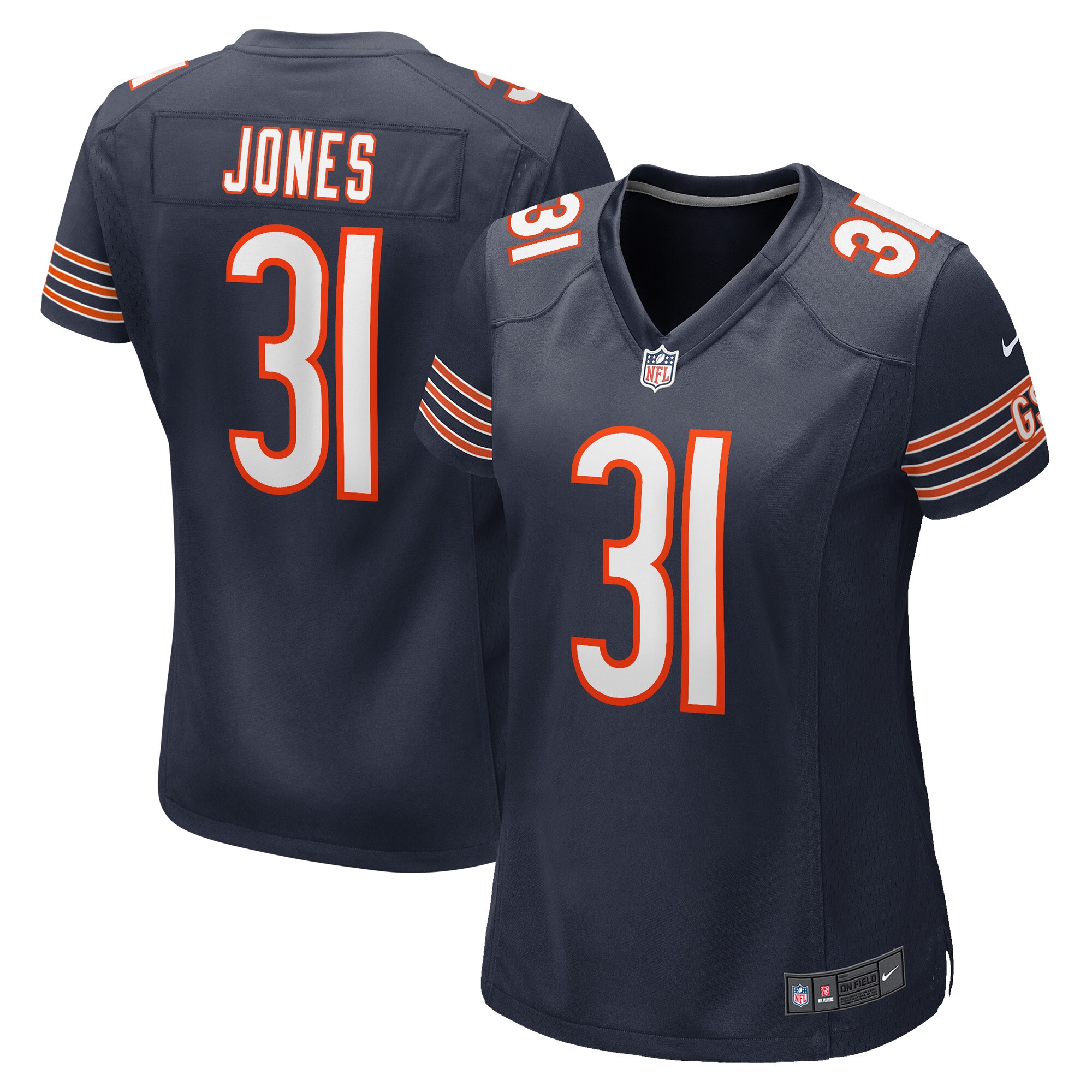 Jaylon Jones Chicago Bears Women's Game Player Jersey - Navy
