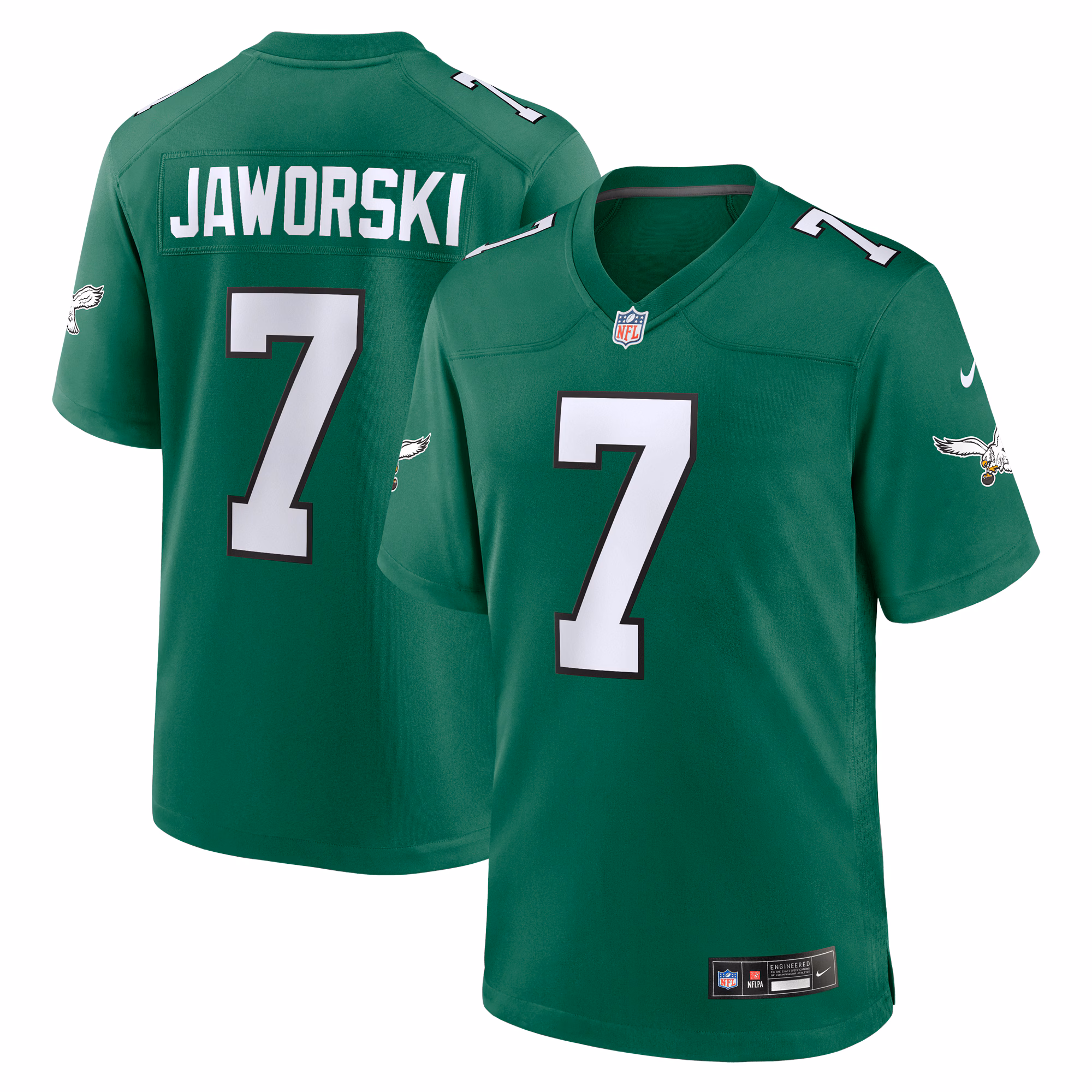 Ron Jaworski Philadelphia Eagles Alternate Game Jersey - Kelly Green