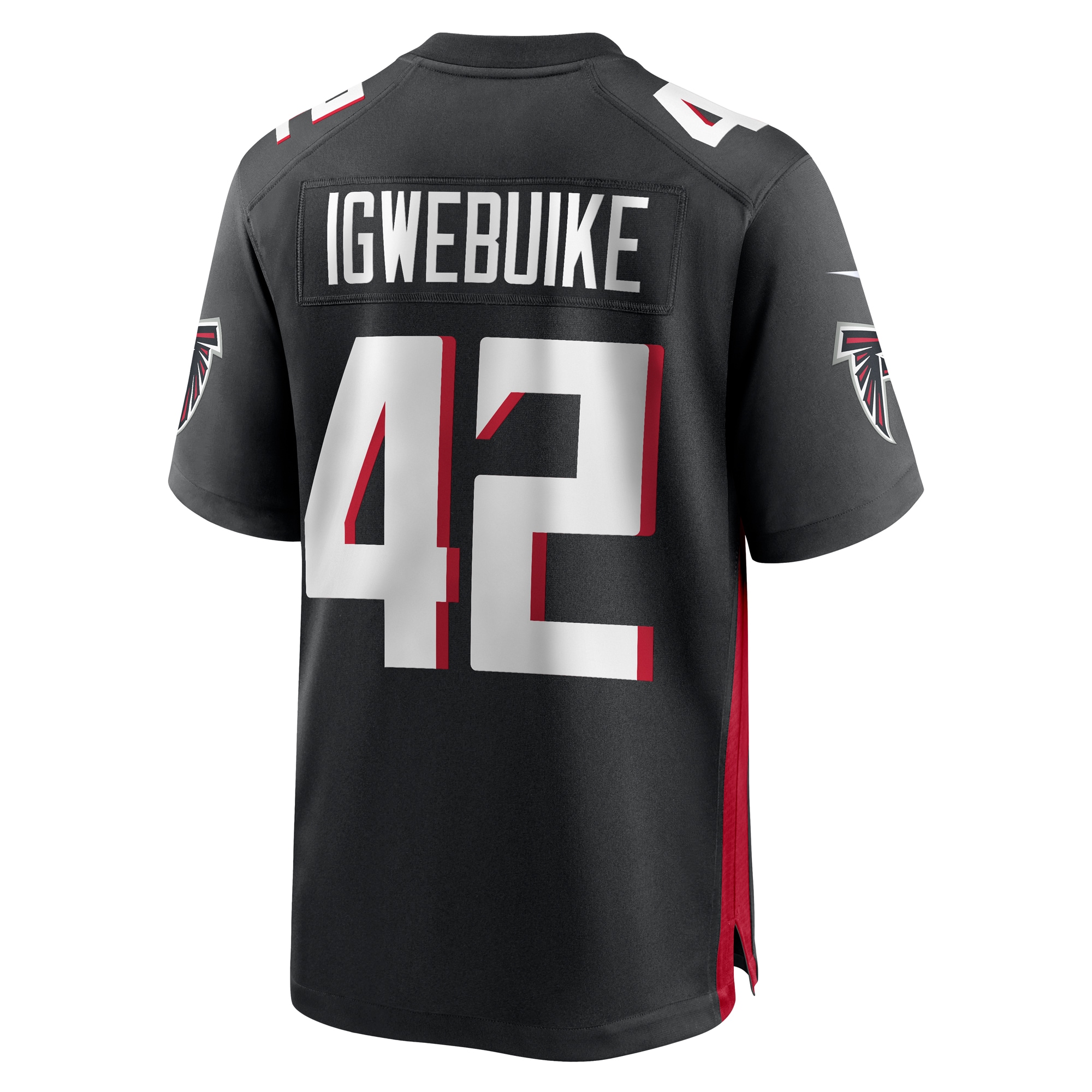 Godwin Igwebuike Atlanta Falcons  Game Jersey -  Black
