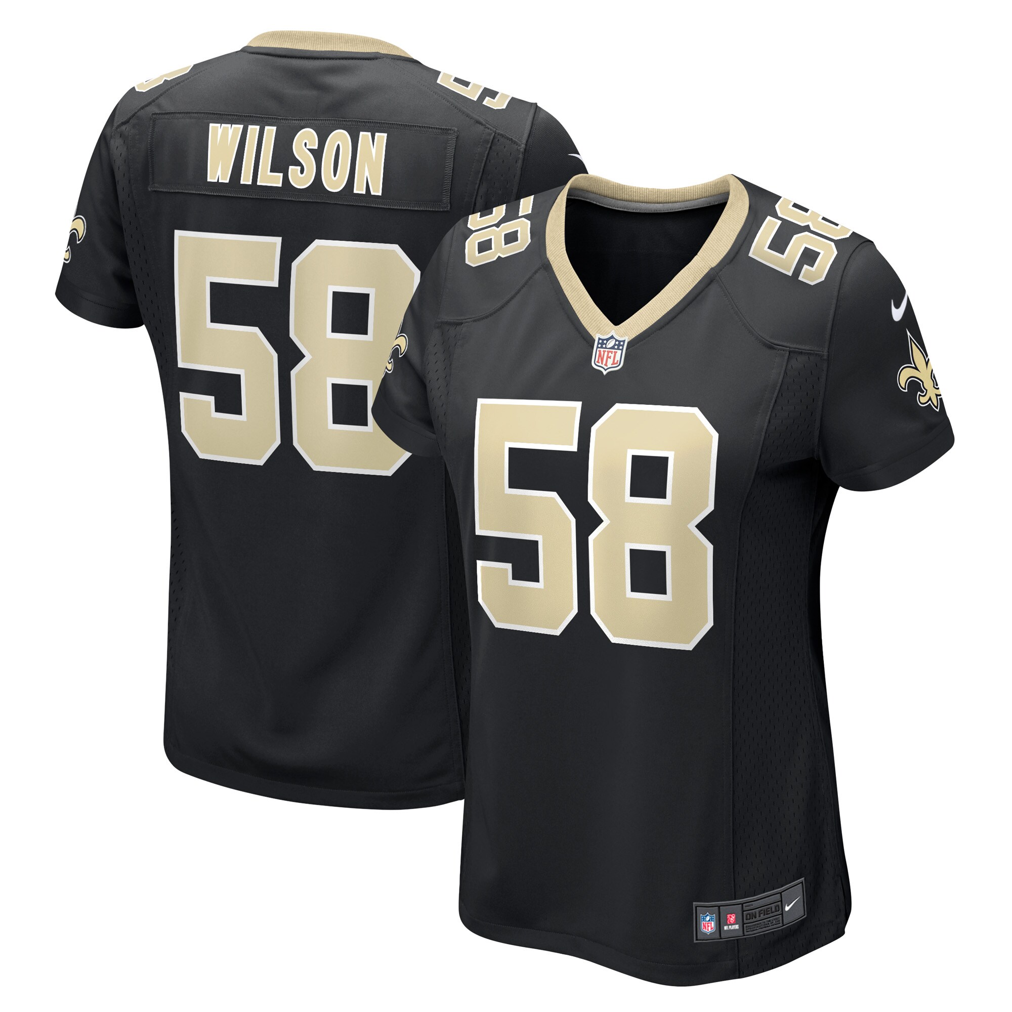 Eric Wilson New Orleans Saints Women's Game Player Jersey - Black