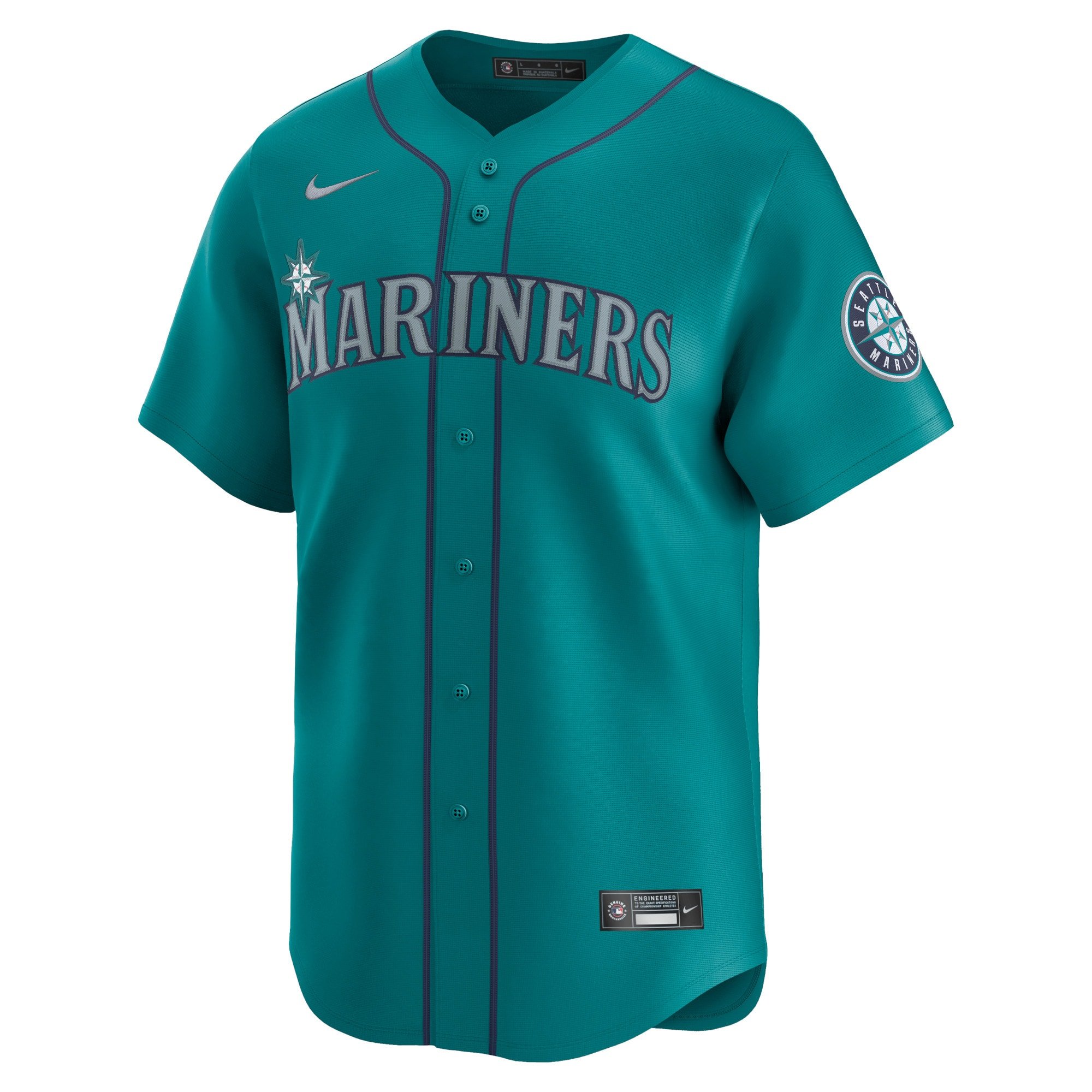 Men's Seattle Mariners Julio RodrÃguez  Aqua Alternate Limited Player Jersey