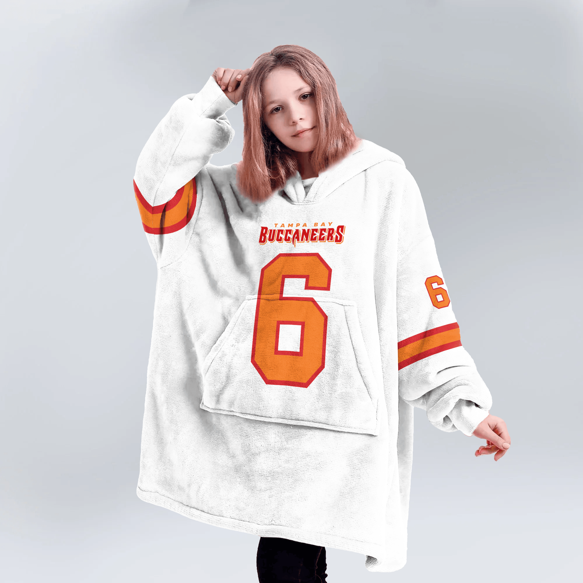 Kid B.M 6 Tampa Bay Football Unisex Blanket Hoodie