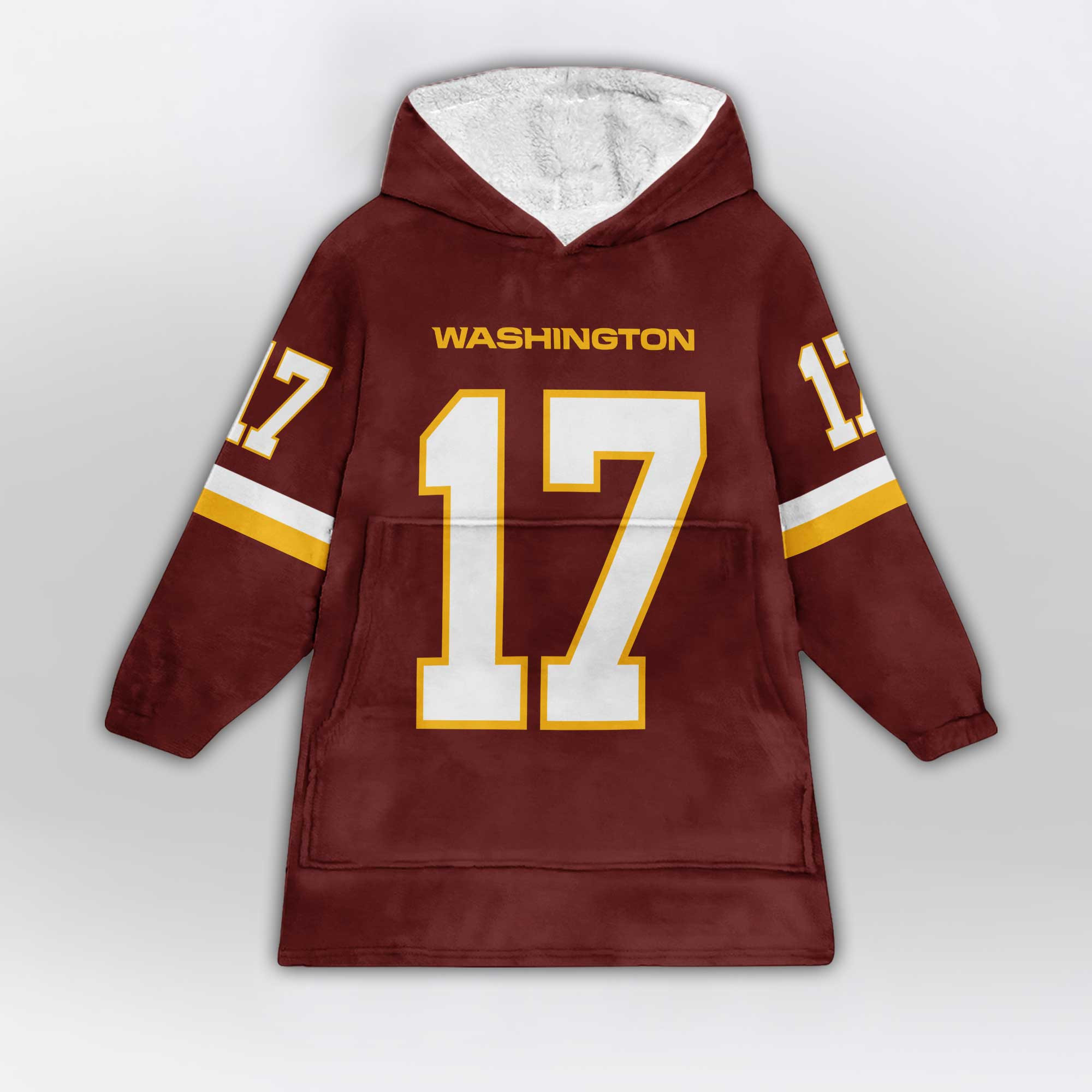 Kid 17 Washington Football Unisex Blanket Hoodie
