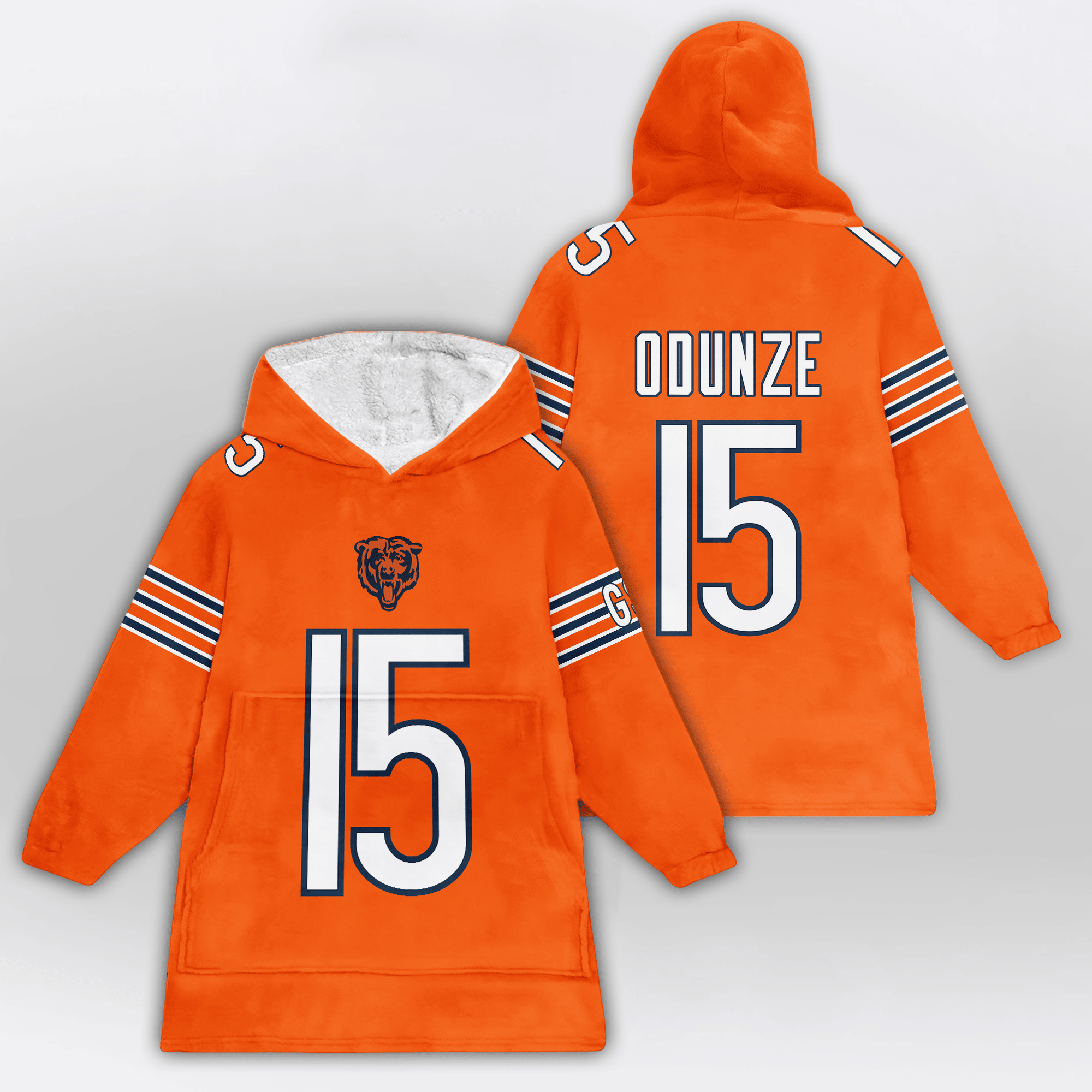 R.O 15 Chicago Football Unisex Blanket Hoodie