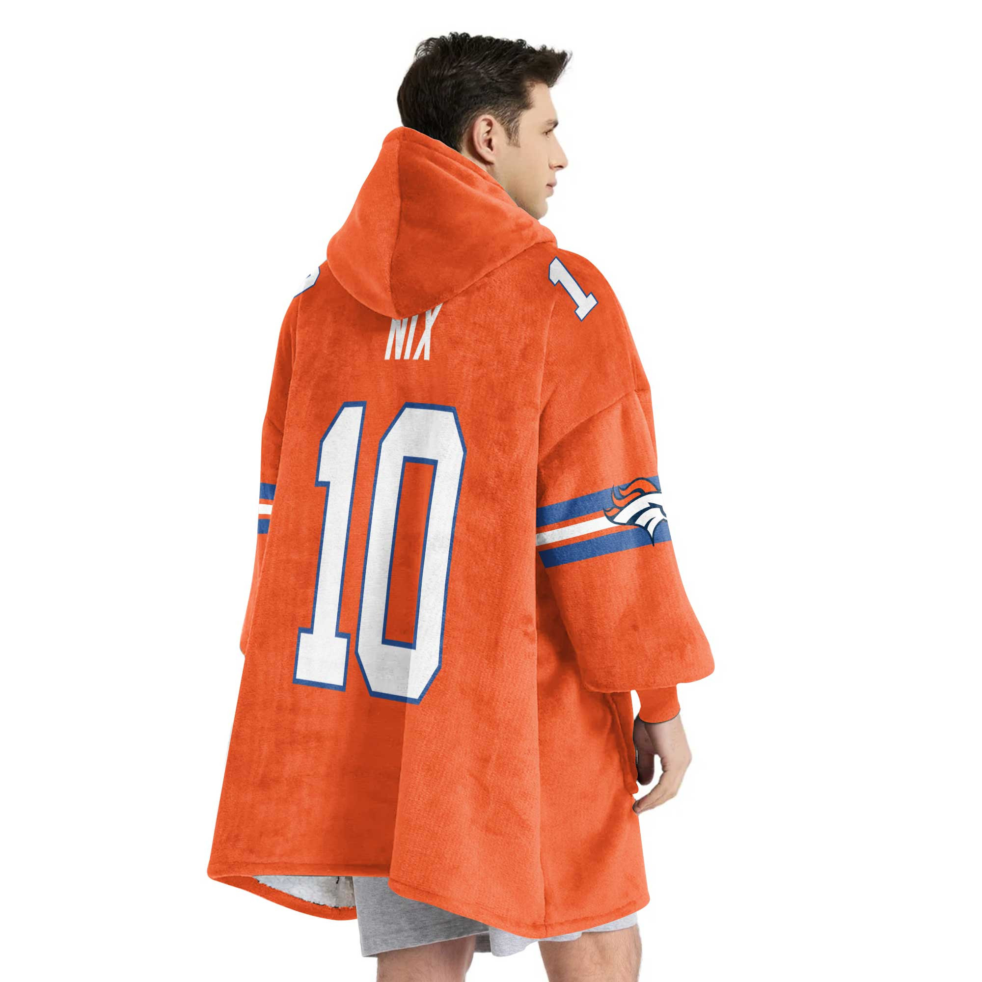 Adult B.N 10 Captain Denver Football Unisex Blanket Hoodie
