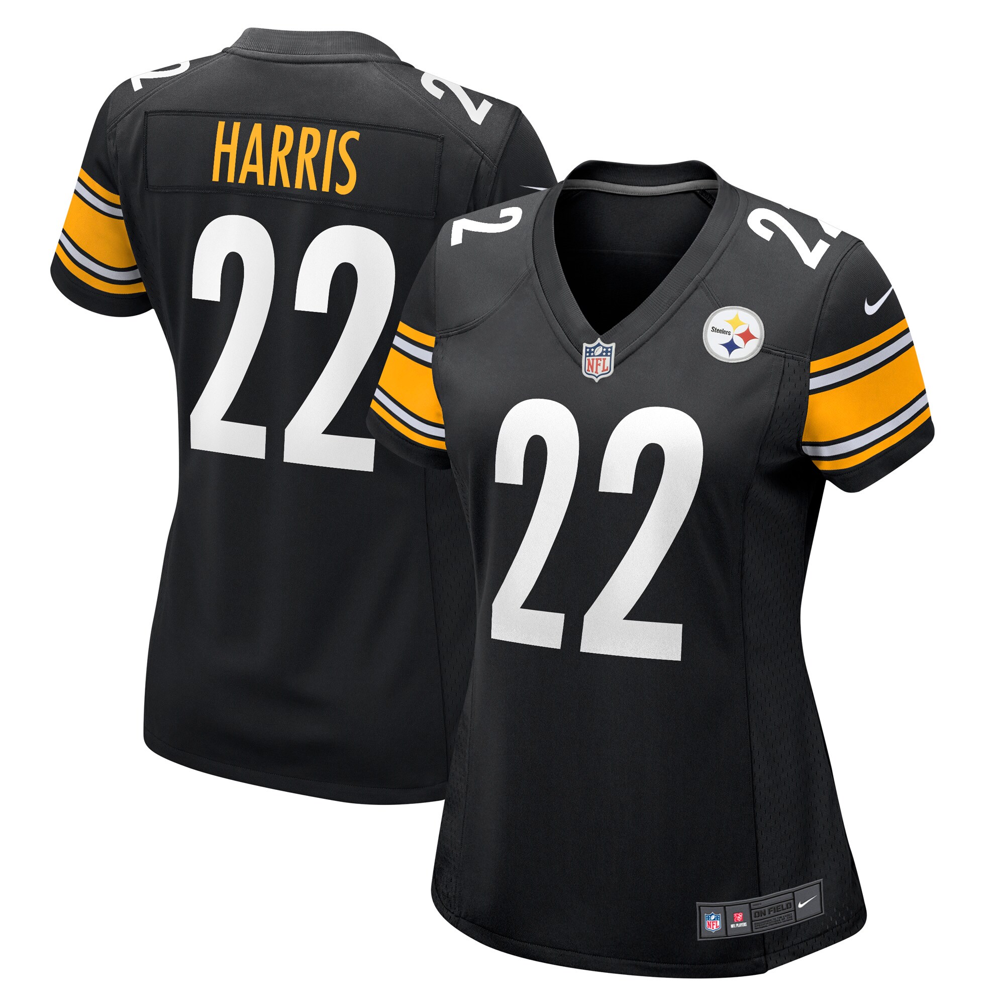 Najee Harris Pittsburgh Steelers  Women's Game Jersey - Black