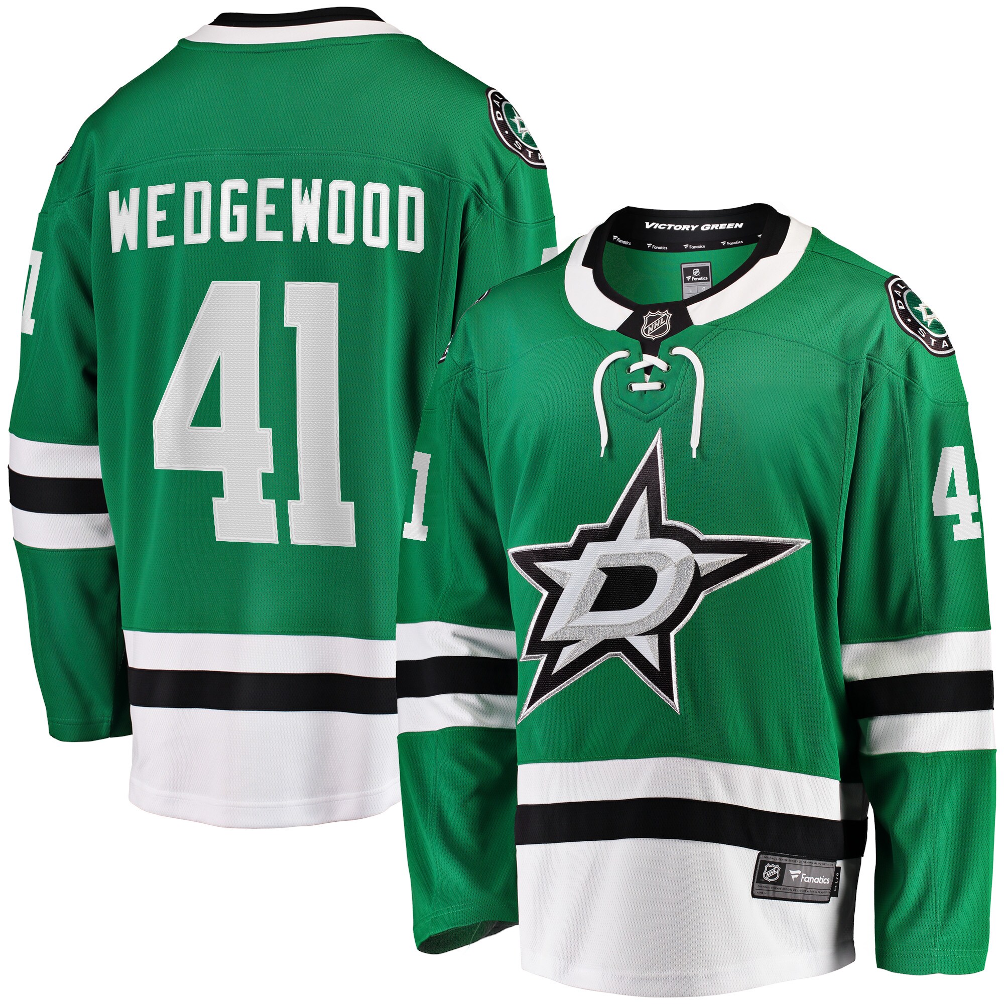 Scott Wedgewood Dallas Stars Home Breakaway Player Jersey - Kelly Green