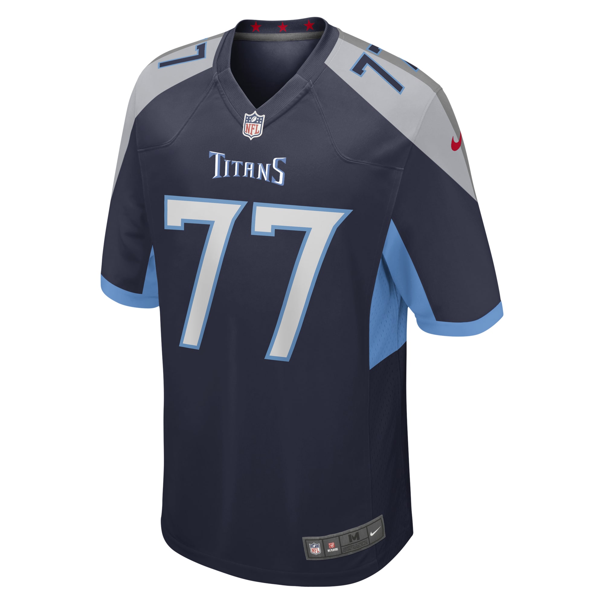 Peter Skoronski Tennessee Titans 2023 NFL Draft First Round Pick Game Jersey - Navy