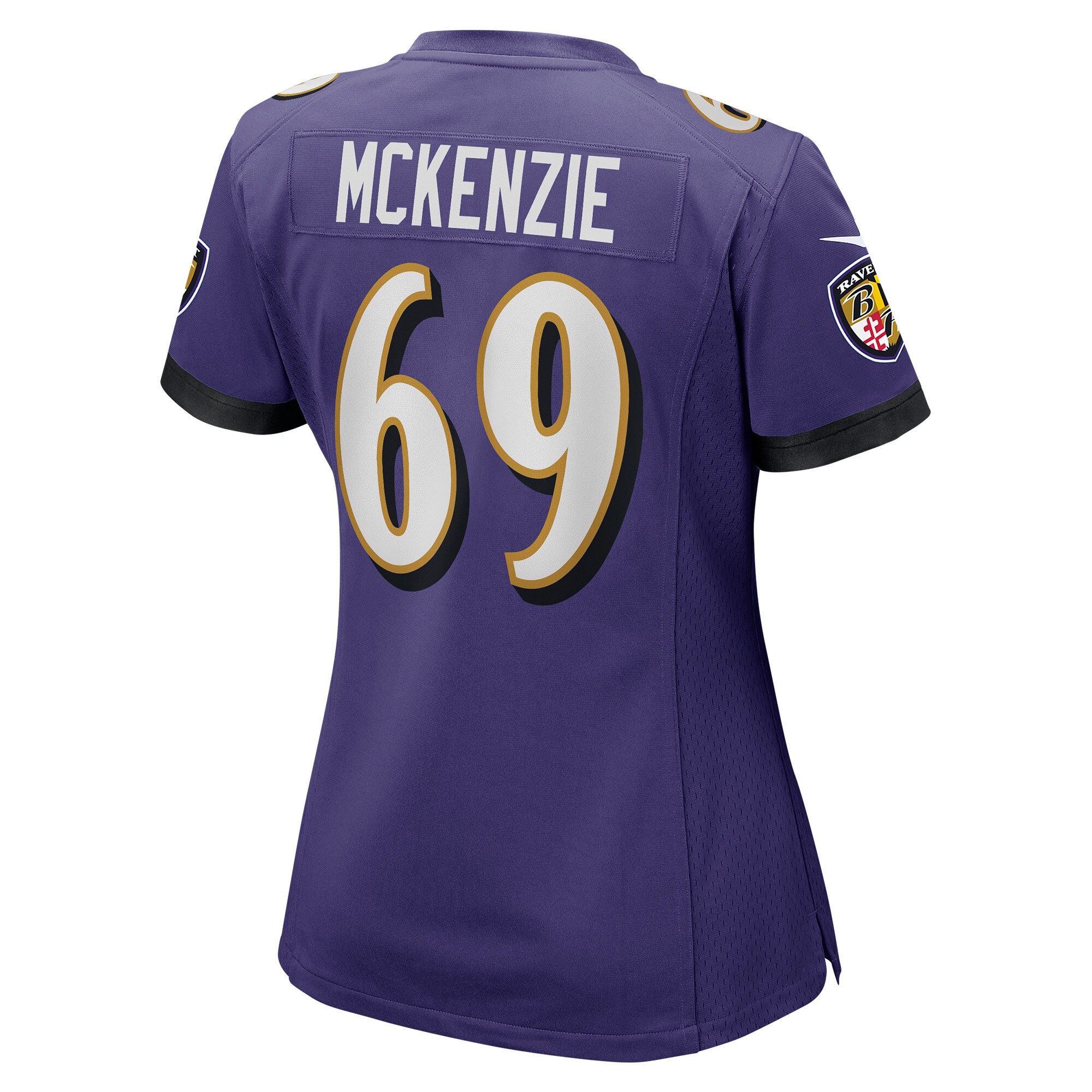 Kahlil McKenzie Baltimore Ravens  Women's Game Jersey - Purple