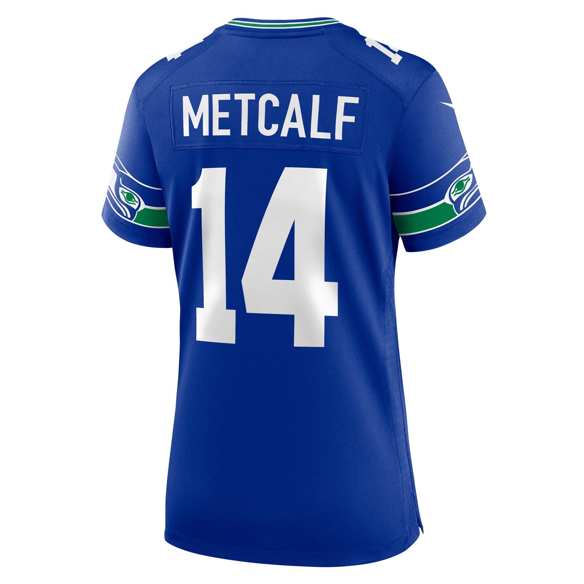 DK Metcalf Seattle Seahawks  Women's Throwback Player Game Jersey - Royal