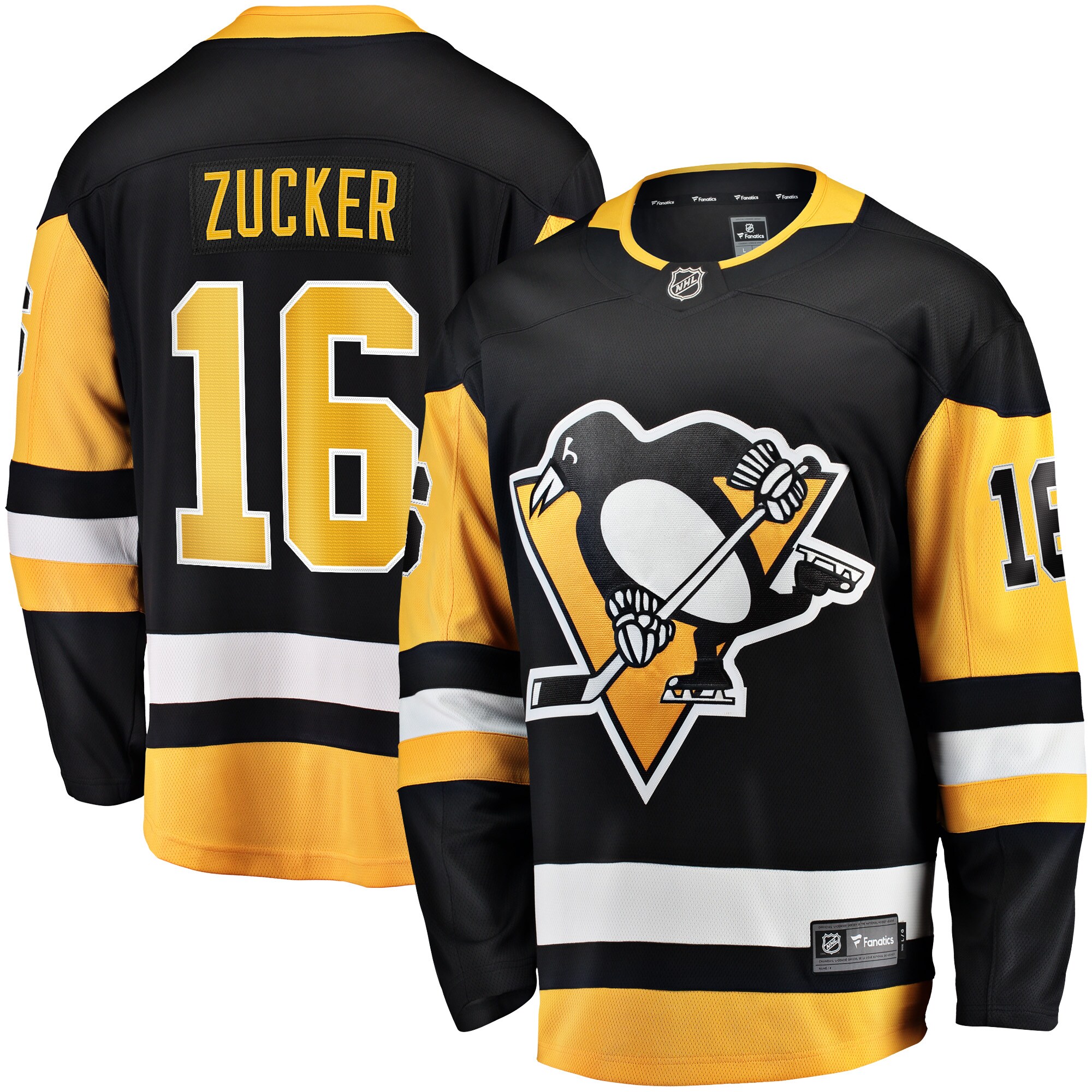 Jason Zucker Pittsburgh Penguins Breakaway Player Jersey - Black